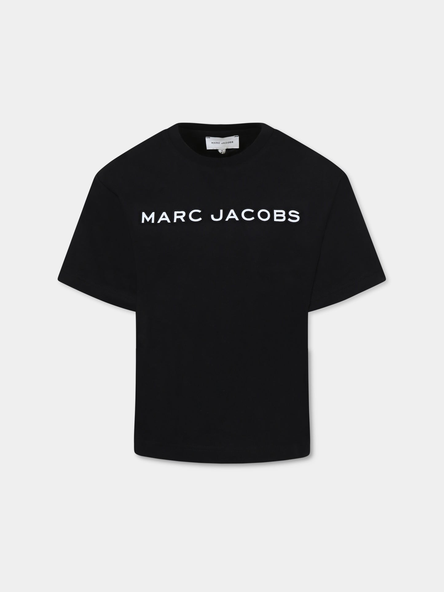 T-shirt noir pour enfants avec logo