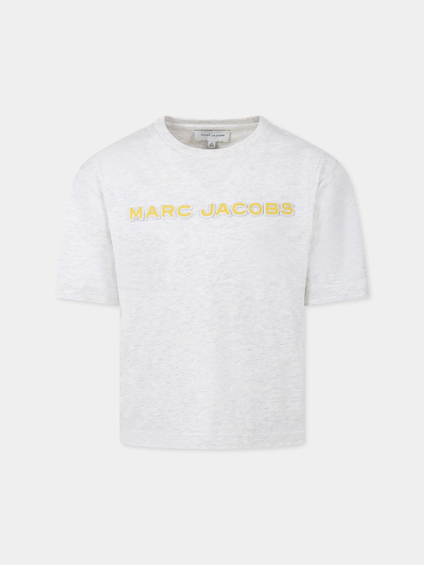 T-shirt gris pour garçon avec logo
