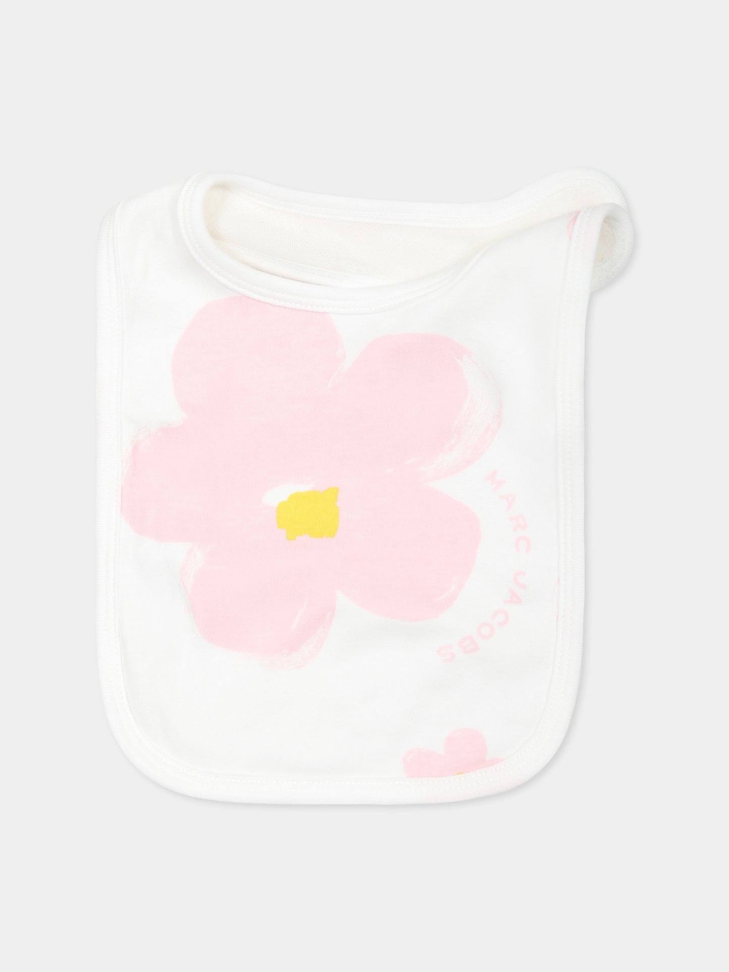 Set tutina bianco per neonata con fiori all over,Marc Jacobs,W60518 126