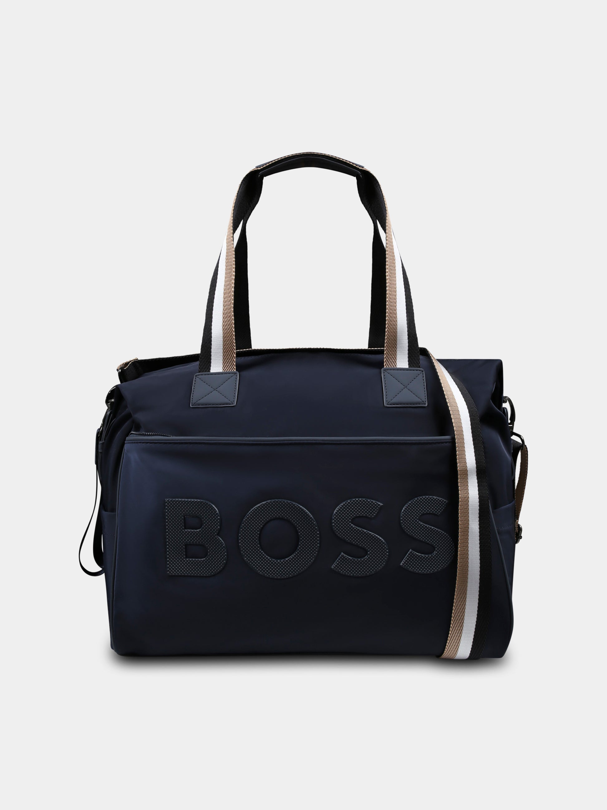 Borsa mamma blu per neonati con logo,Boss,J51732 849