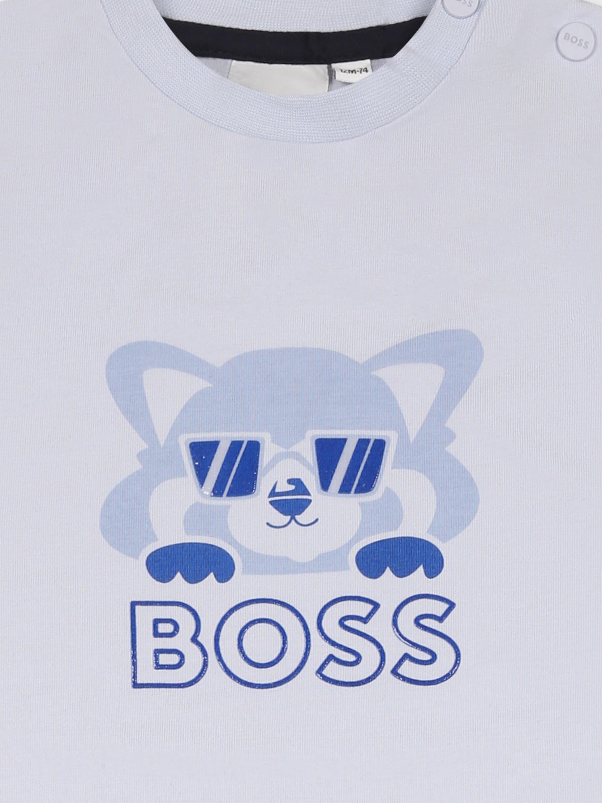 Completo multicolor per neonato con logo e panda,Boss,J52225 771