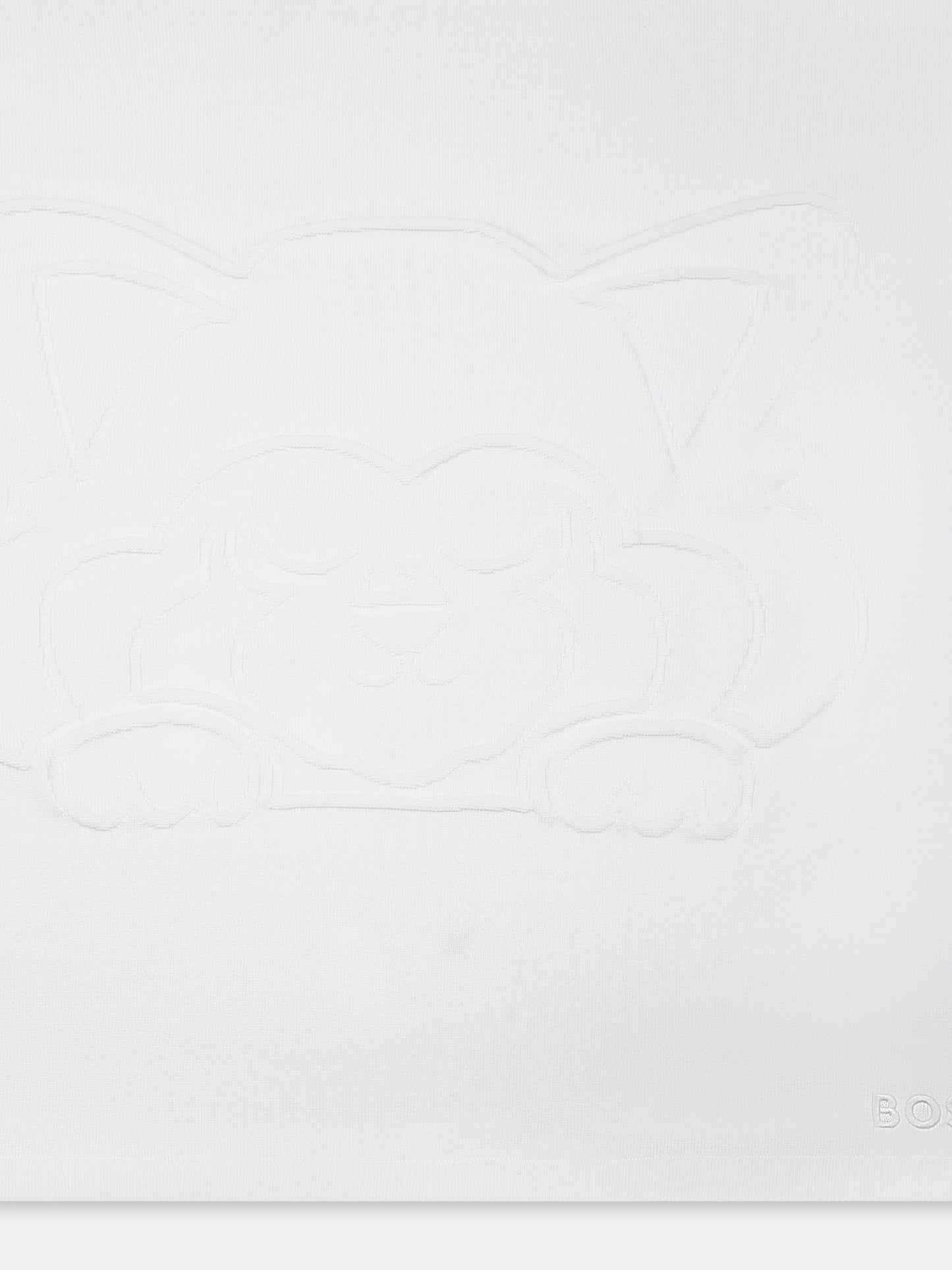 Couverture blanche pour bébé garçon avec panda