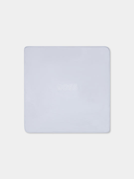 Couverture bleu clair pour bébé garçon