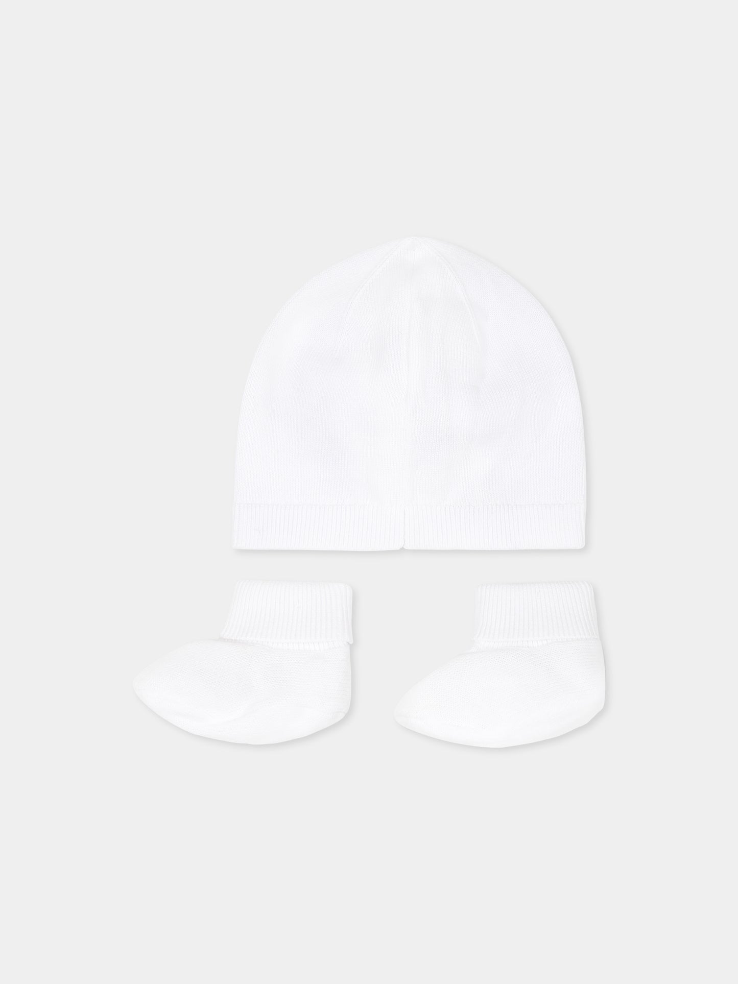 Ensemble d'accessoires blanches pour bébé garçon avec logo