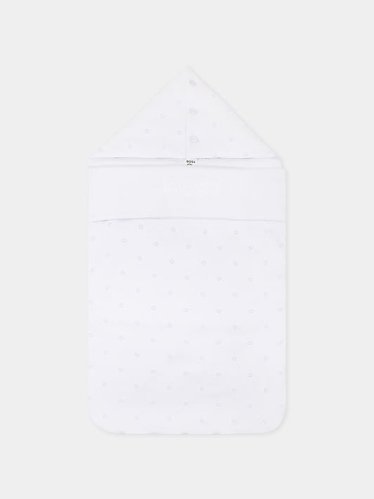 Gigoteuse bleu clair pour bébé garçon avec logo