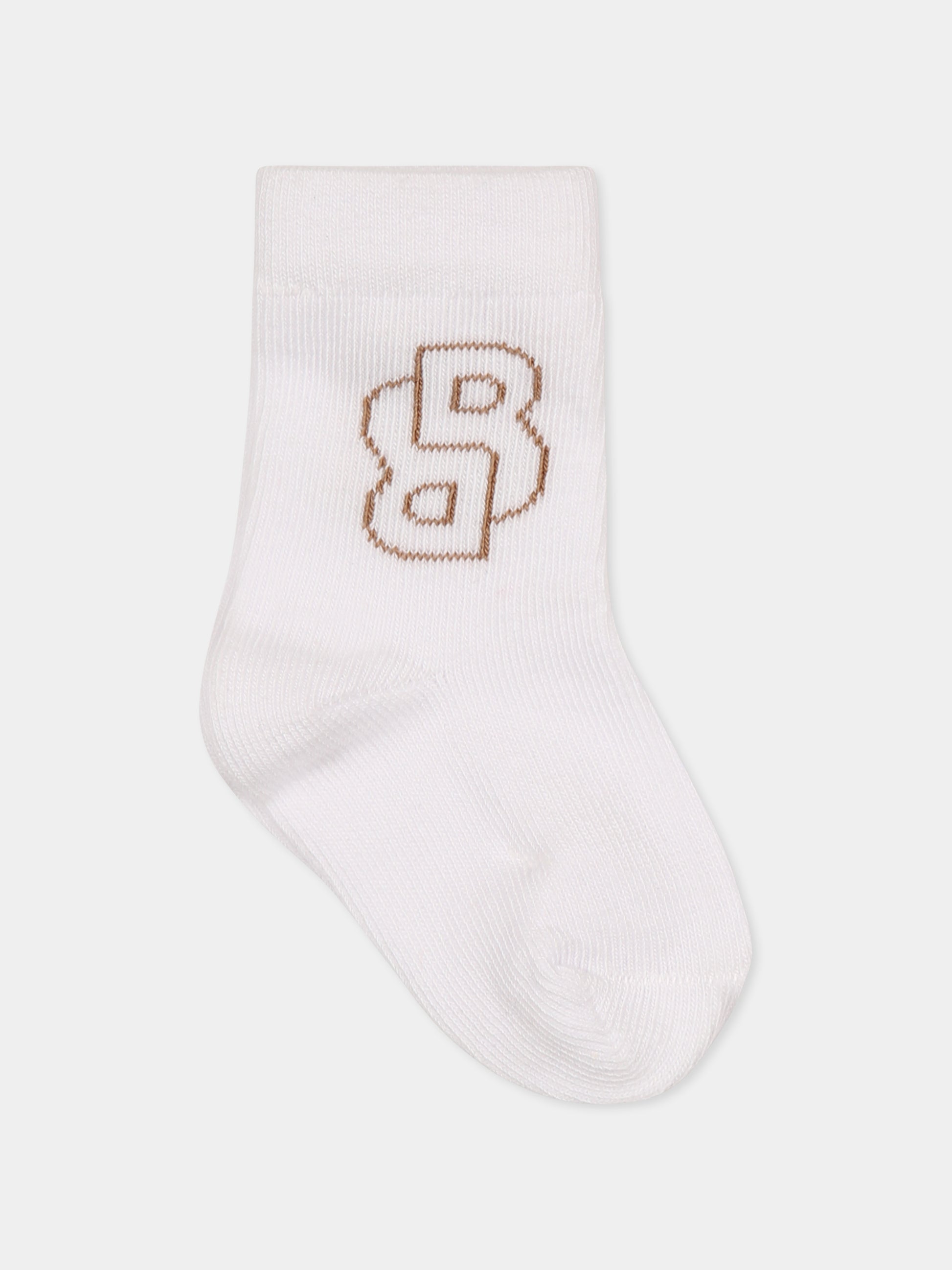 Set calzini multicolor per neonato con logo,Boss,J51742 10P