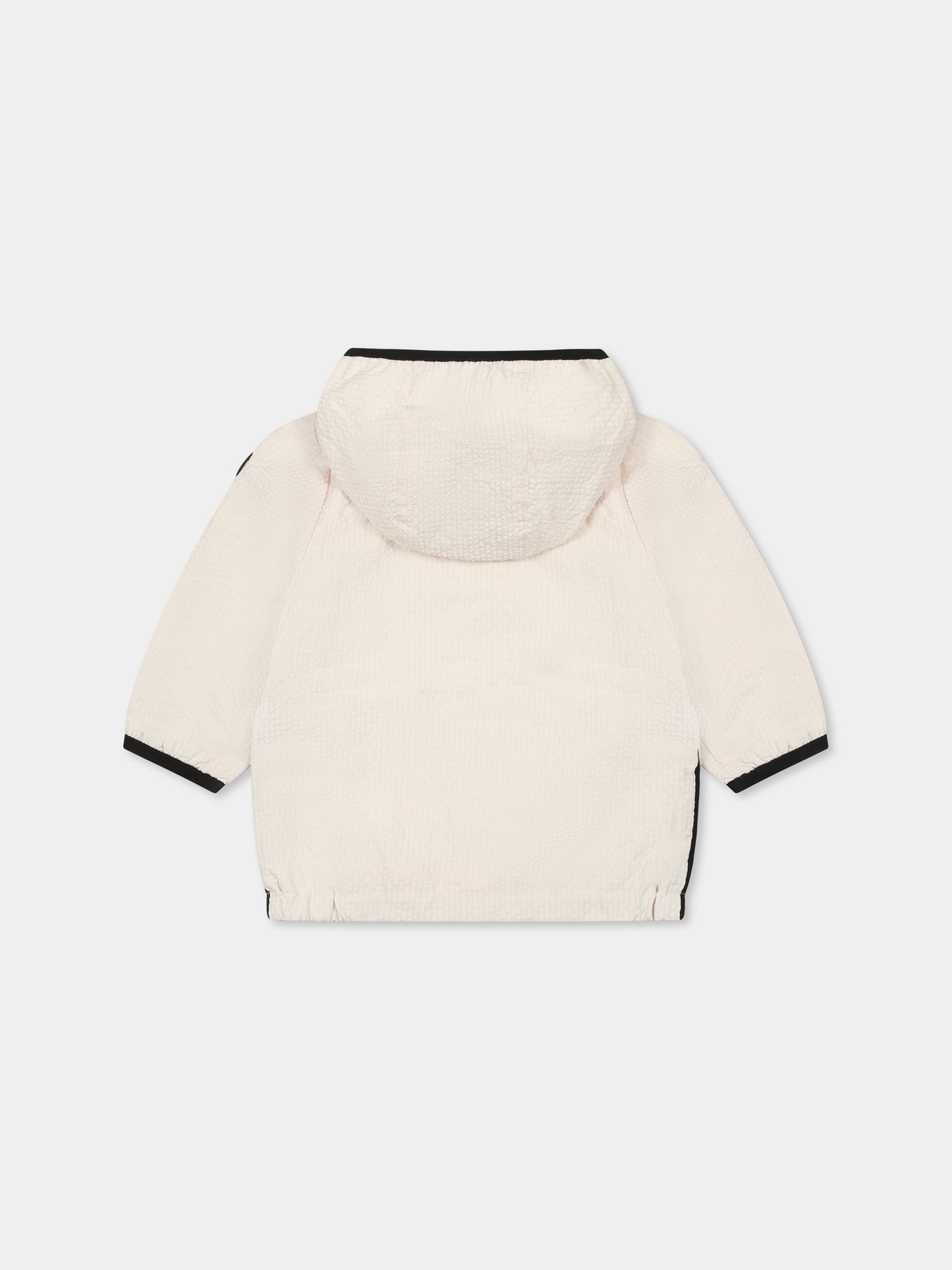 Giacca a vento beige per neonato con logo,Boss,J52123 21C