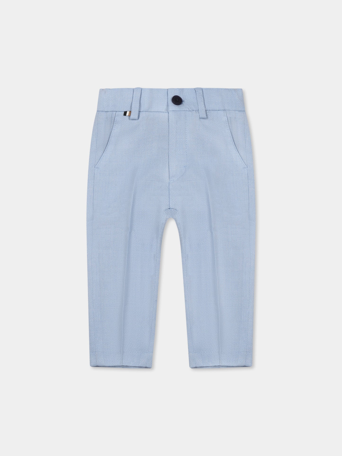 Pantaloni celesti per neonato,Boss,J52078 887