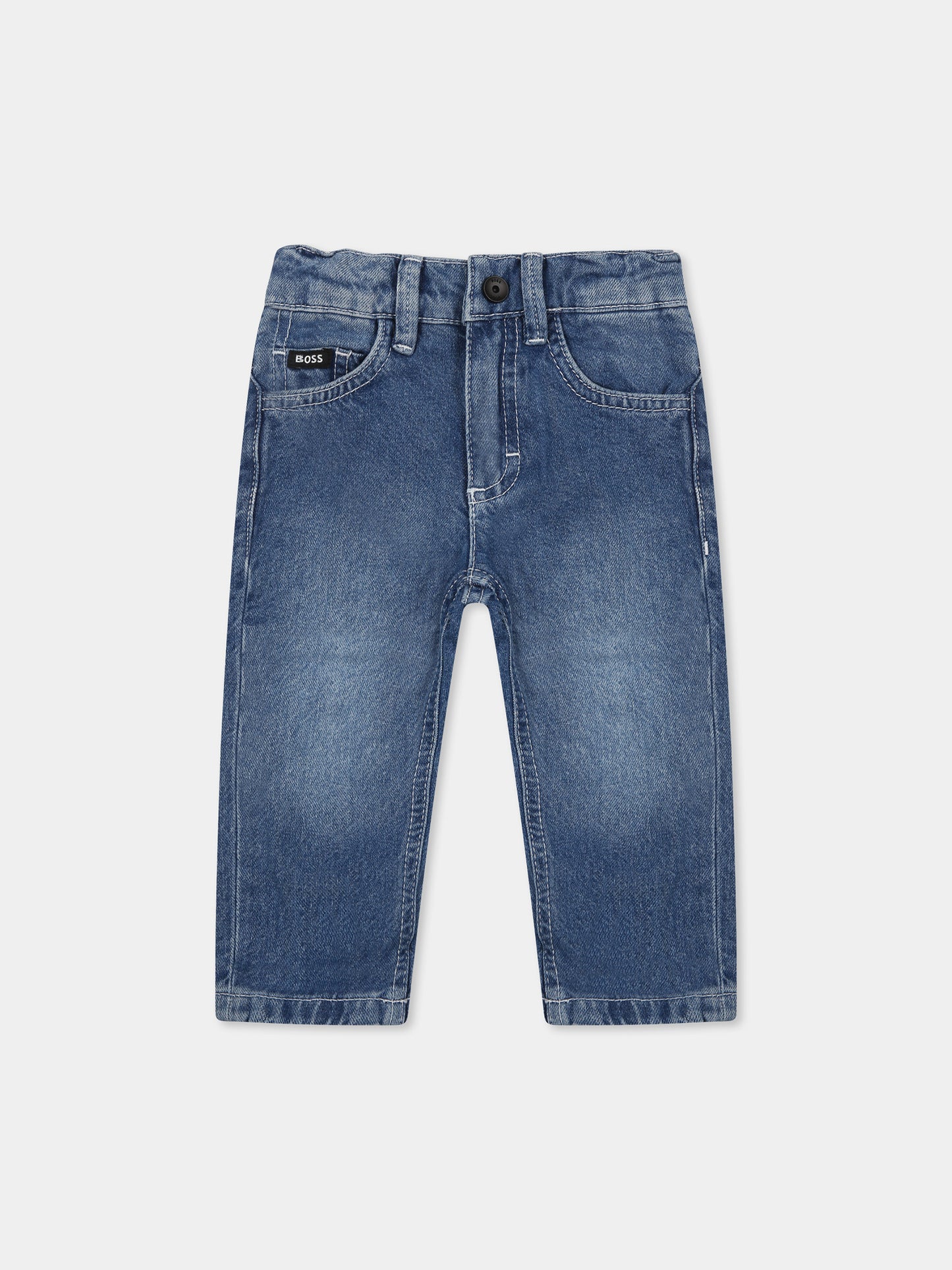Jean denim pour bébé garçon avec logo