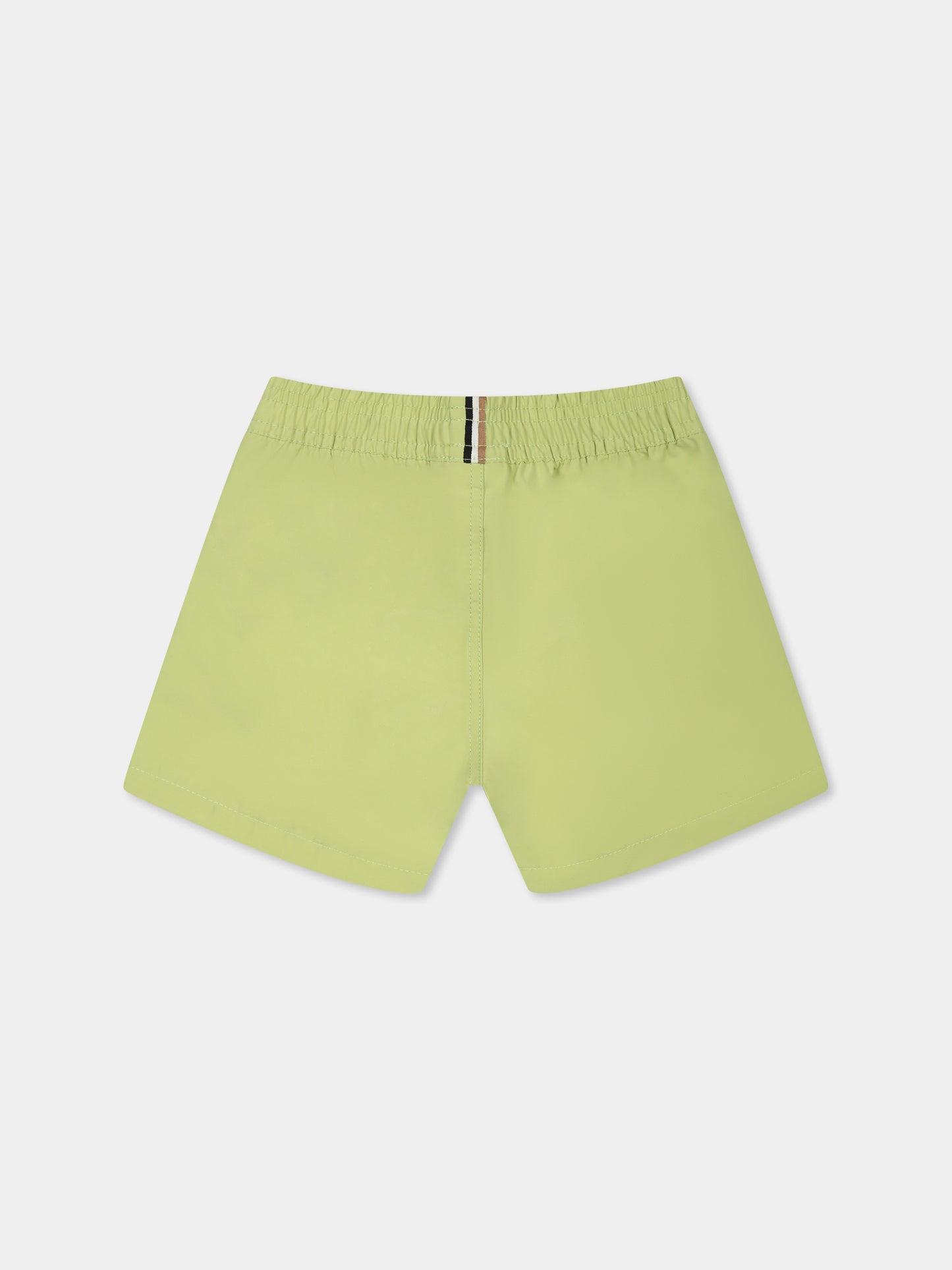 Short de bain vert pour bébé garçon avec logo