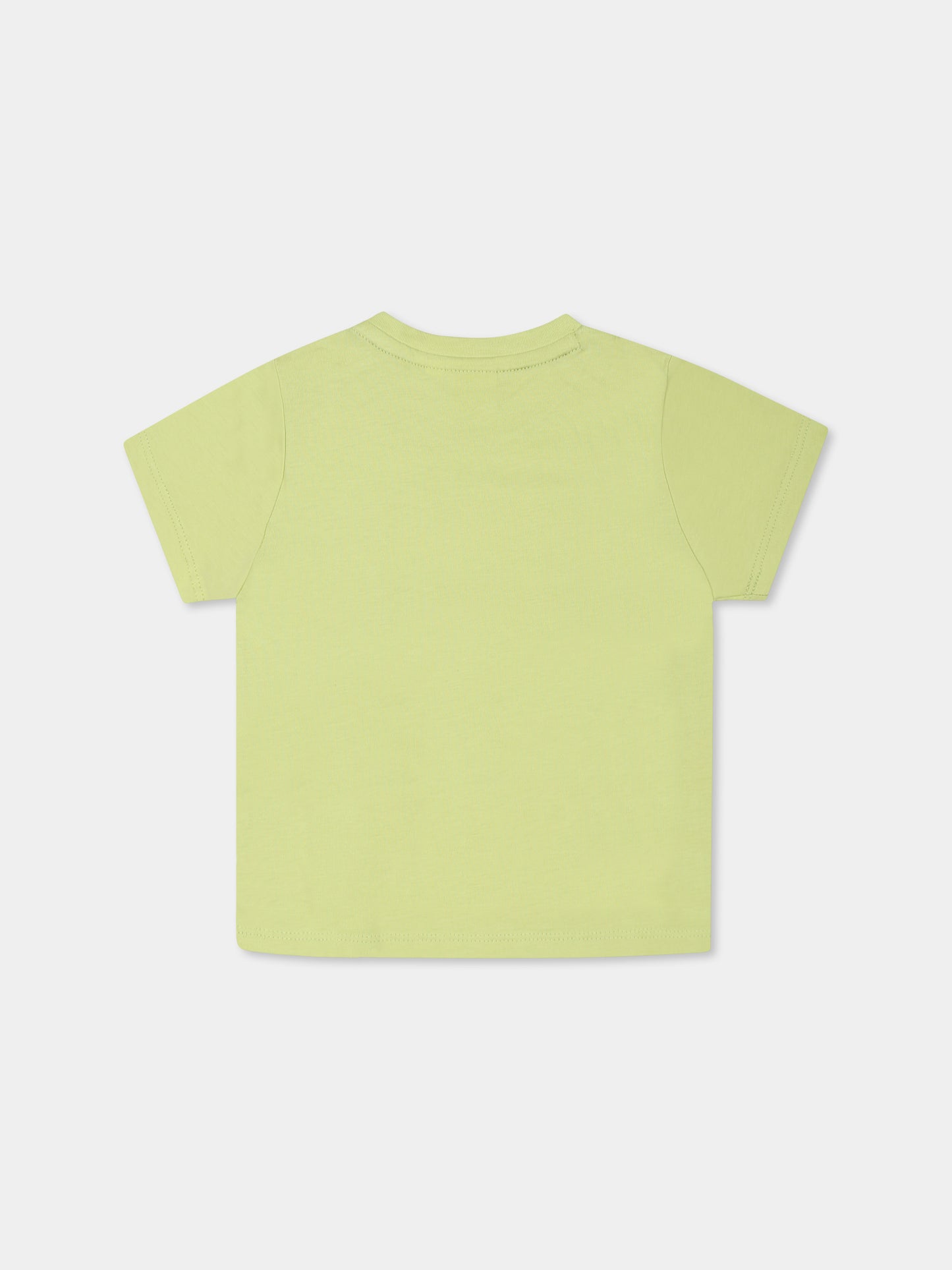 T-shir verde per neonato con logo,Boss,J52113 607