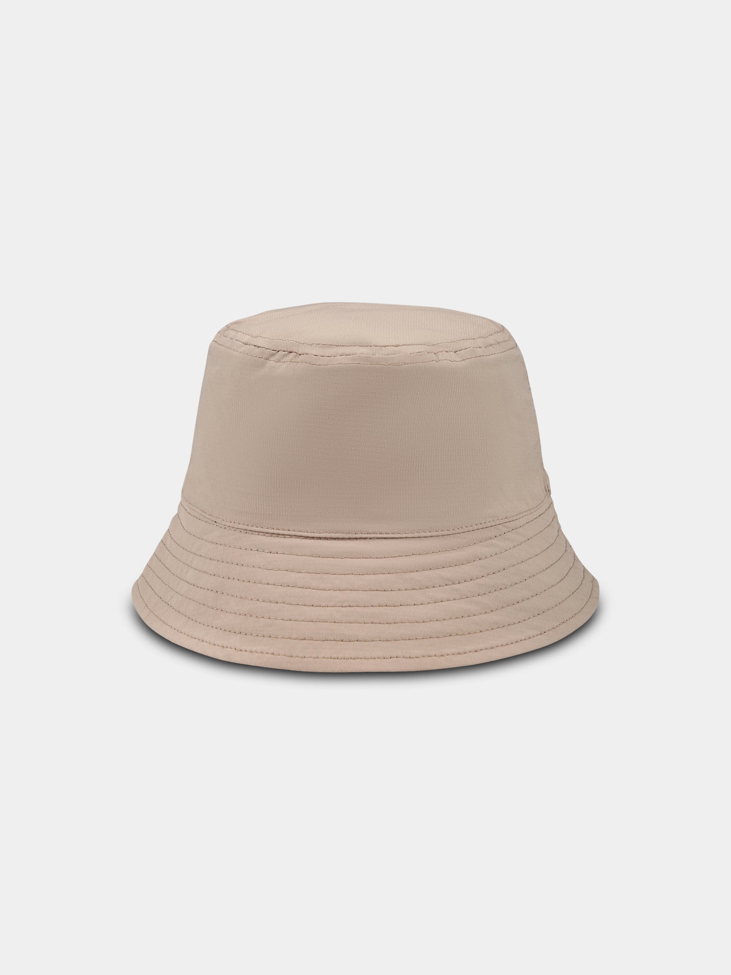 Cloche réversible beige pour garçon avec logo