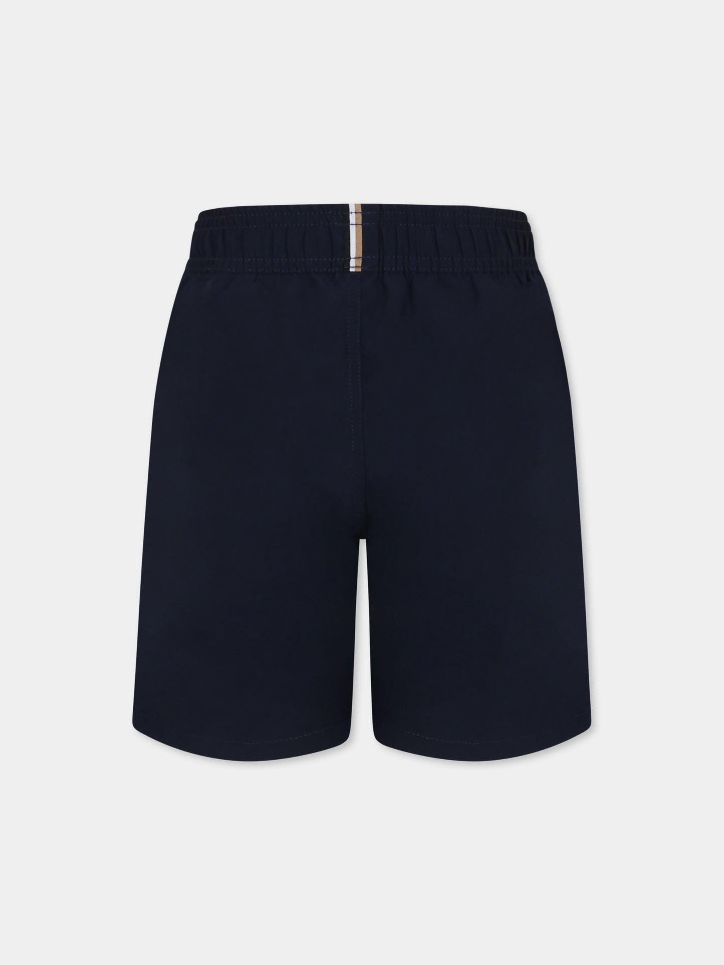 Boxer mare blu per bambino con logo,Boss,J51973 849