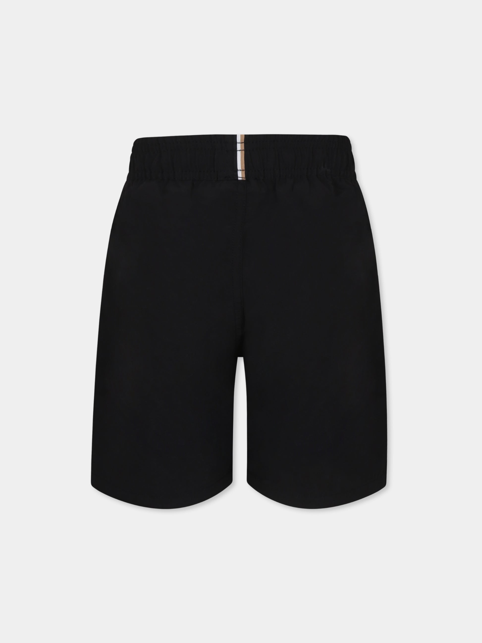 Boxer mare nero per bambino con logo,Boss,J51973 09B