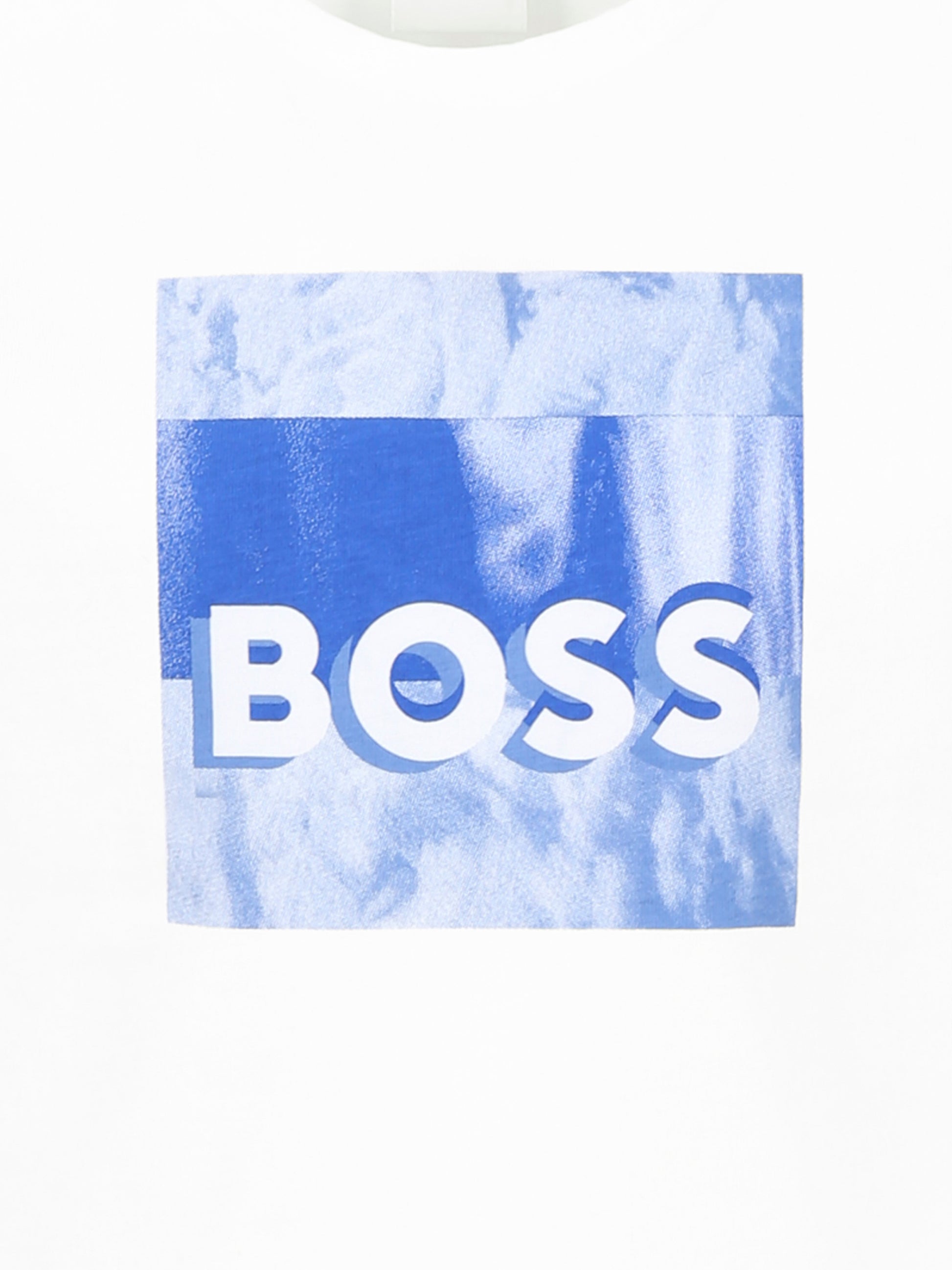 T-shirt bianca per bambino con logo,Boss,J52044 10P