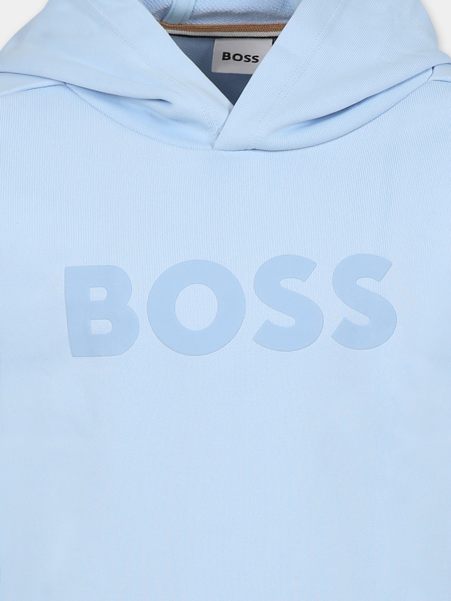 Sweat bleu clair pour garçon avec logo