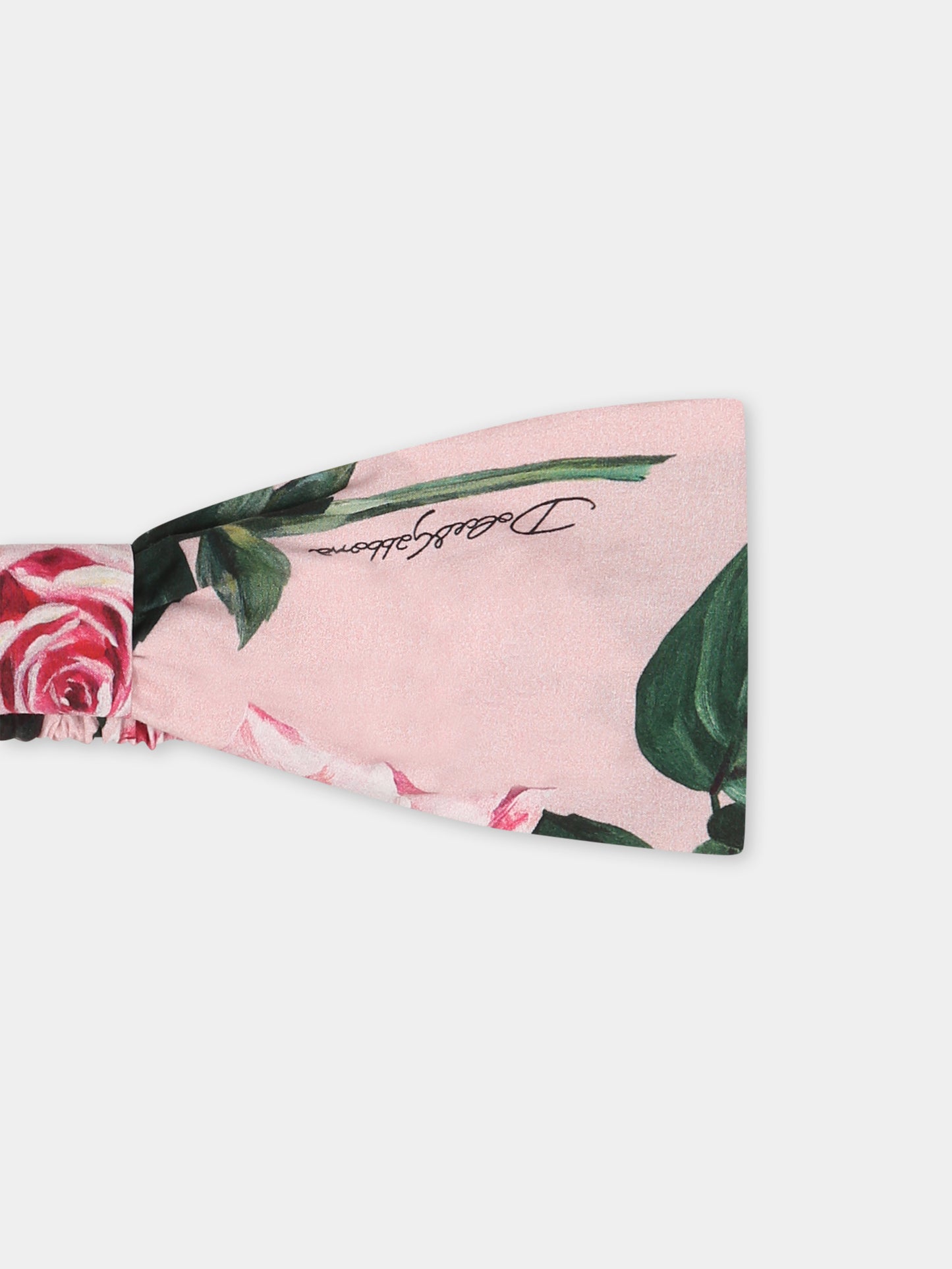 Bandeau  rose pour bébé fille avec roses