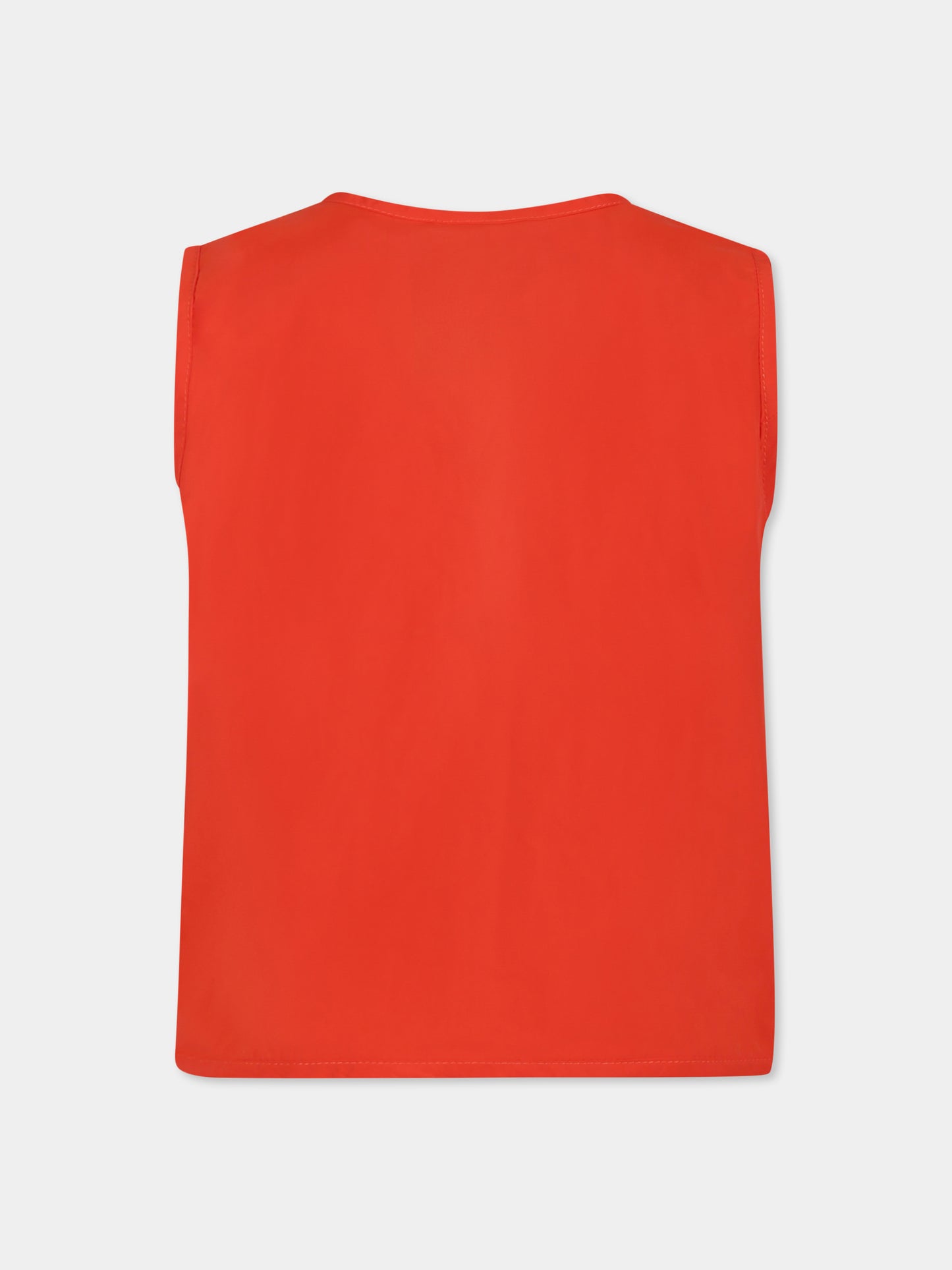 Gilet orange pour enfants avec poissons-globes