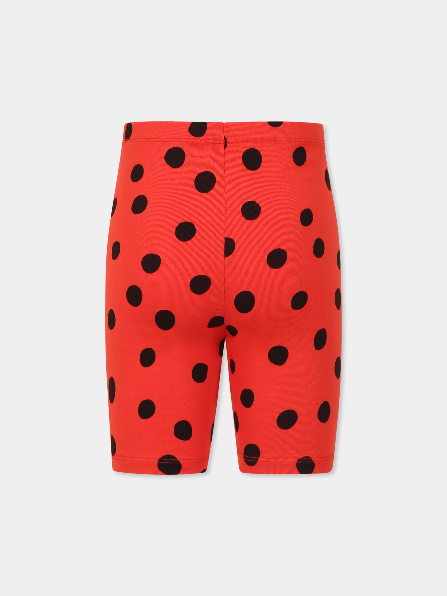 Shorts rossi per bambina con pois,Mini Rodini,2523010142