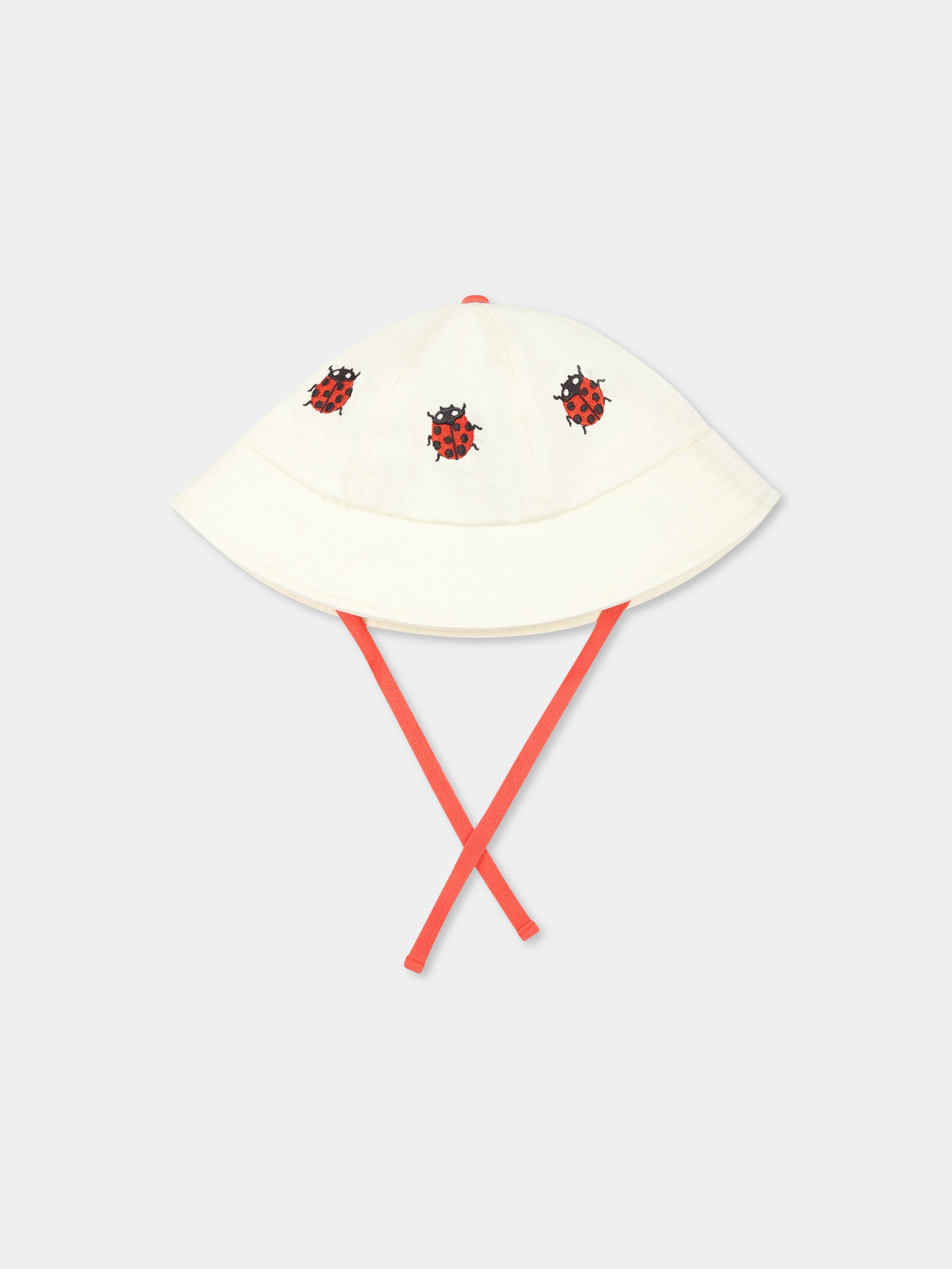 Cloche avorio per neonata con coccinelle,Mini Rodini,2526510211