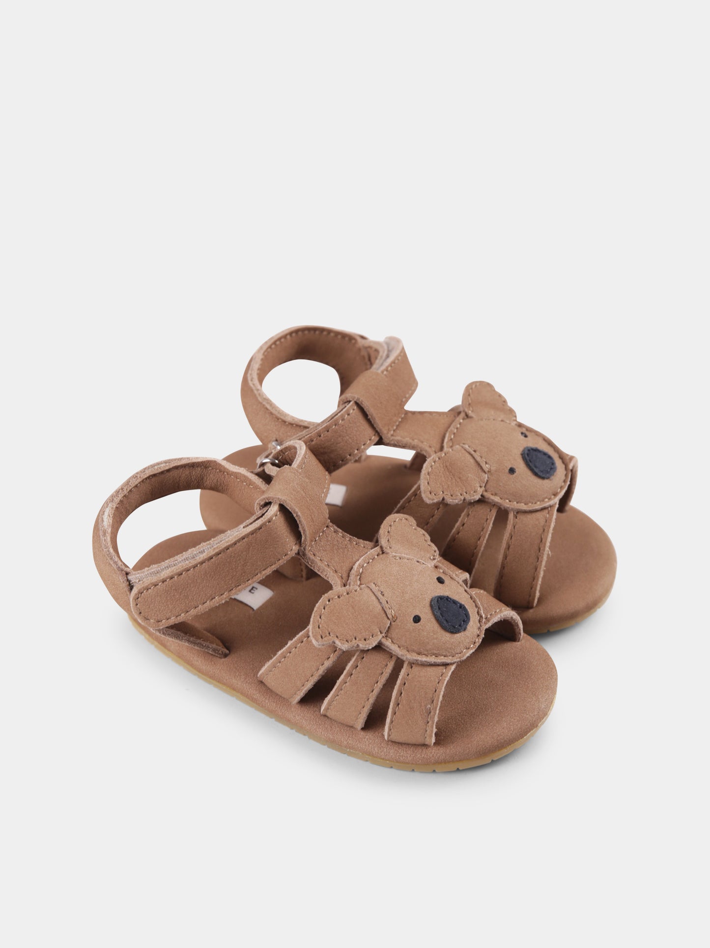 Sandali marroni per neonato con koala,Donsje,1039601 NL127