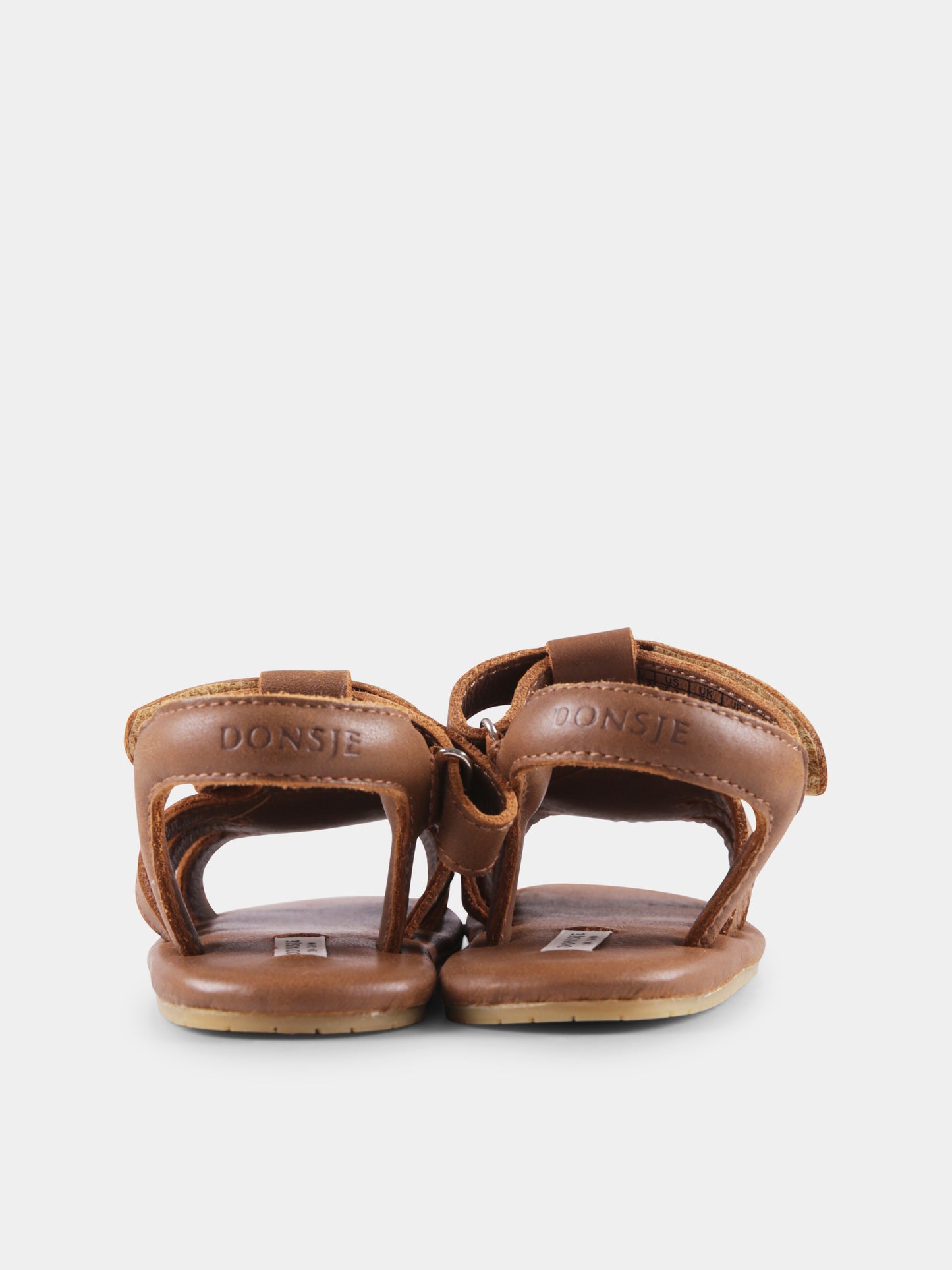 Sandali marroni per neonati con orso,Donsje,1039602 PU003