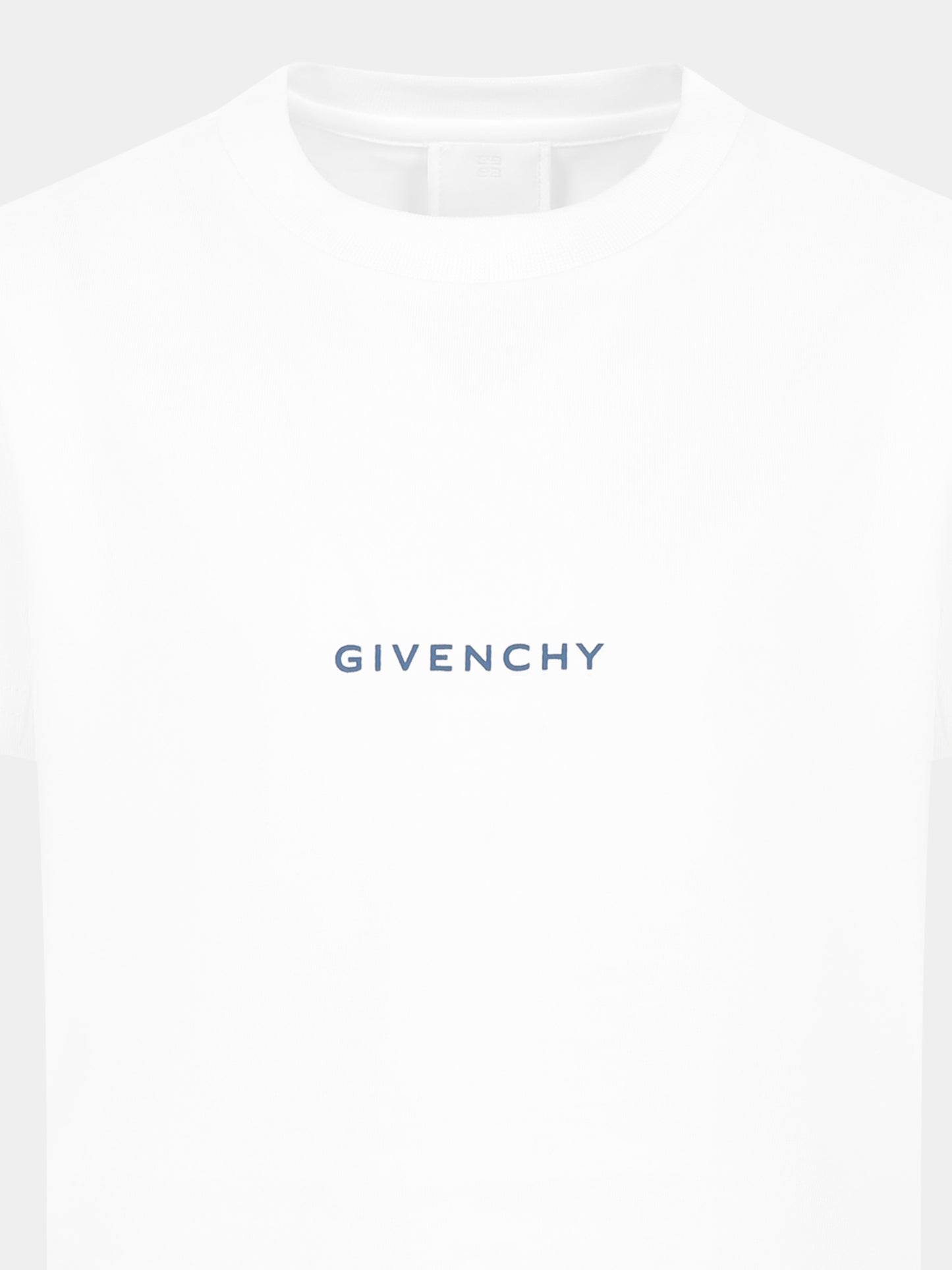 T-shirt blanc pour garçon avec logo