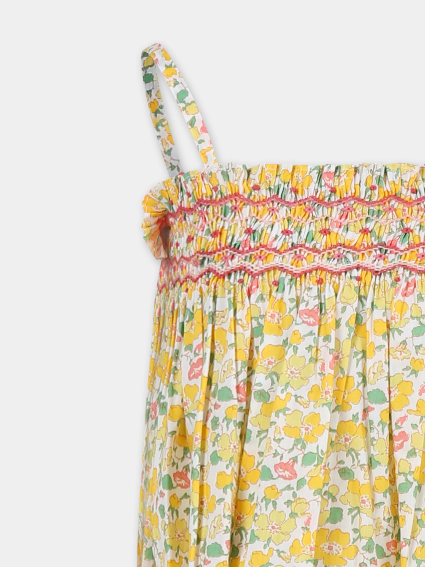 Top multicolore pour fille avec imprimé floral