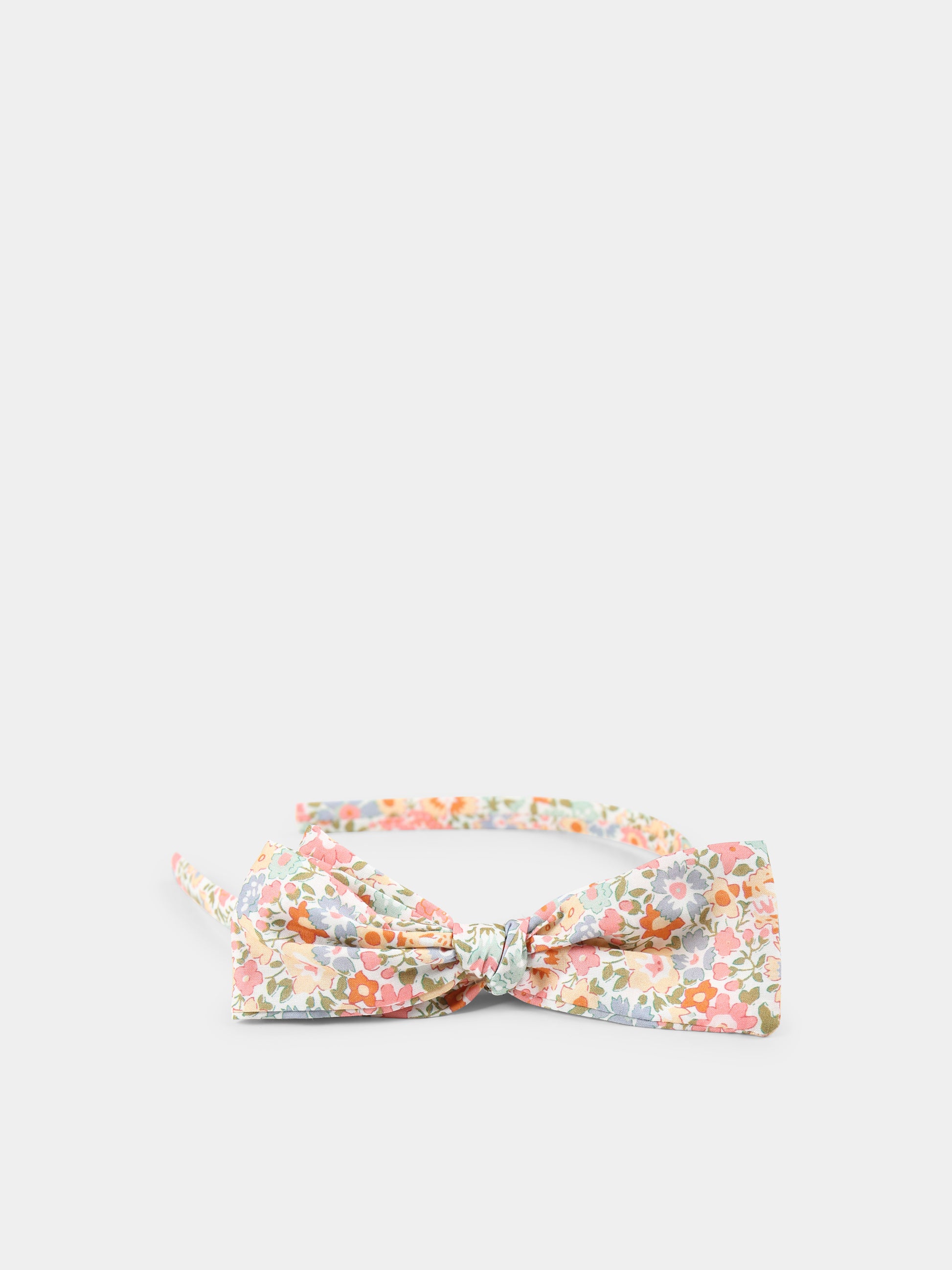 Cerchietto multicolor per bambina con stampa floreale,Bonpoint,S05GHAW00031 525C