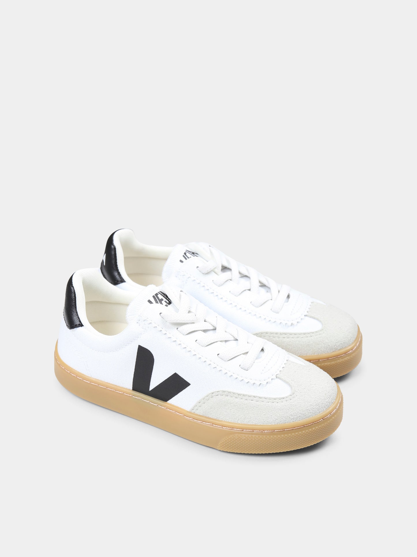 Sneakers bianche per bambini con logo,Veja,SY0120631C