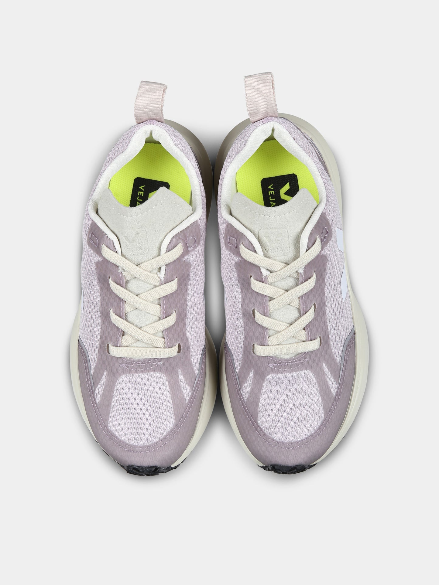 Baskets violettes pour fille avec logo