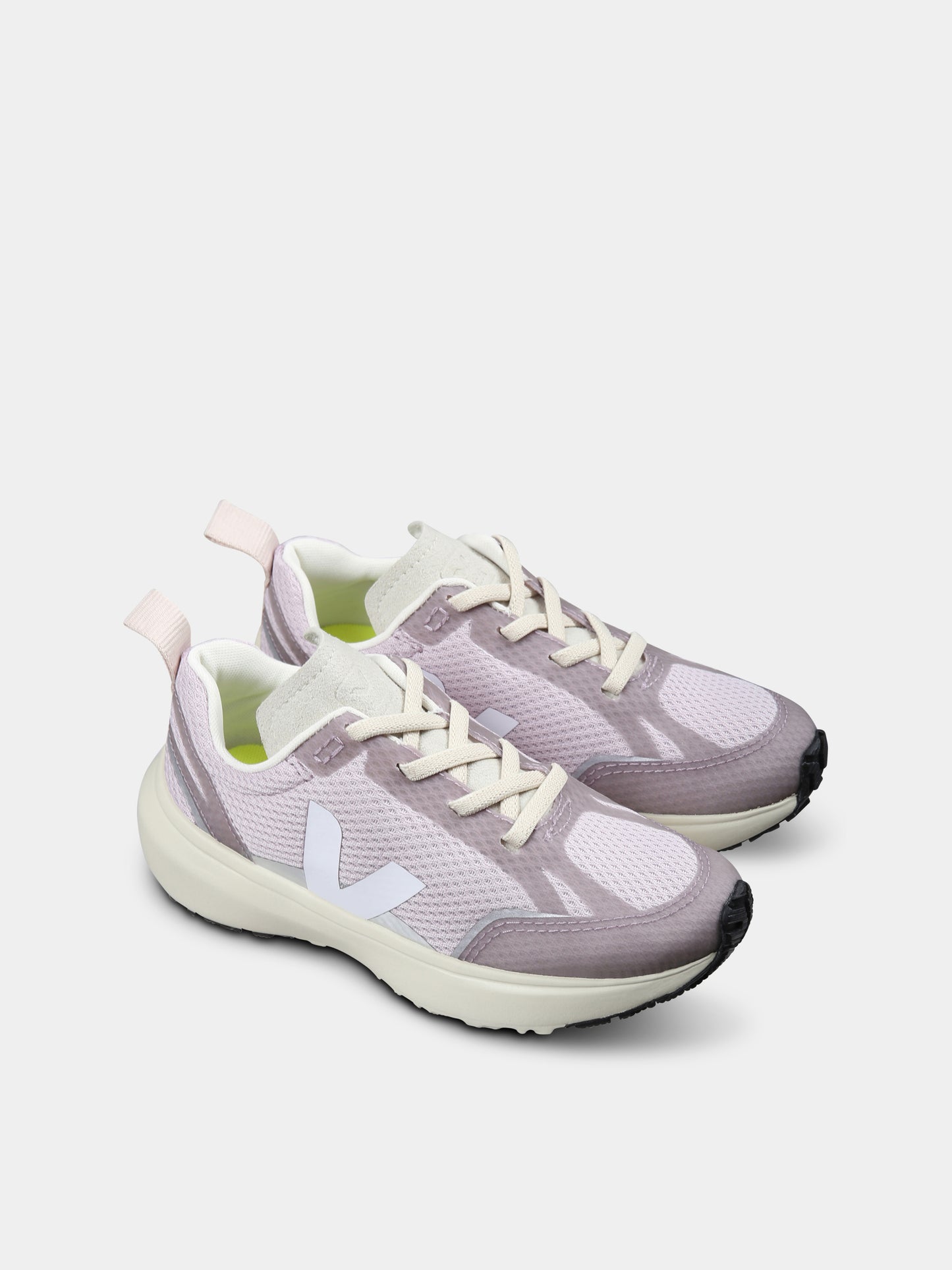 Baskets violettes pour fille avec logo