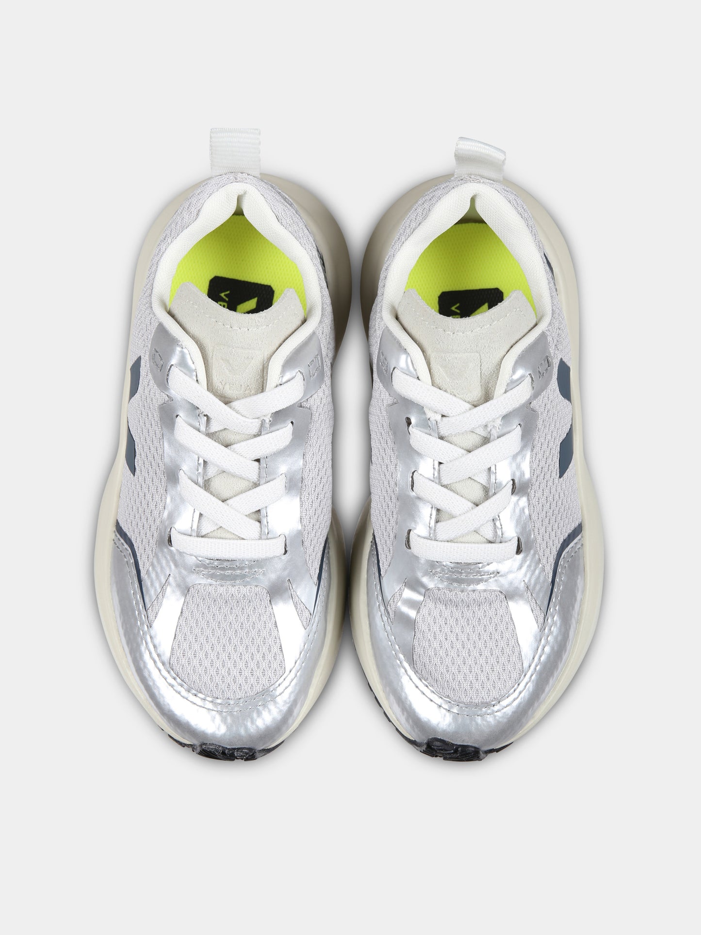 Baskets grises pour garçon avec logo