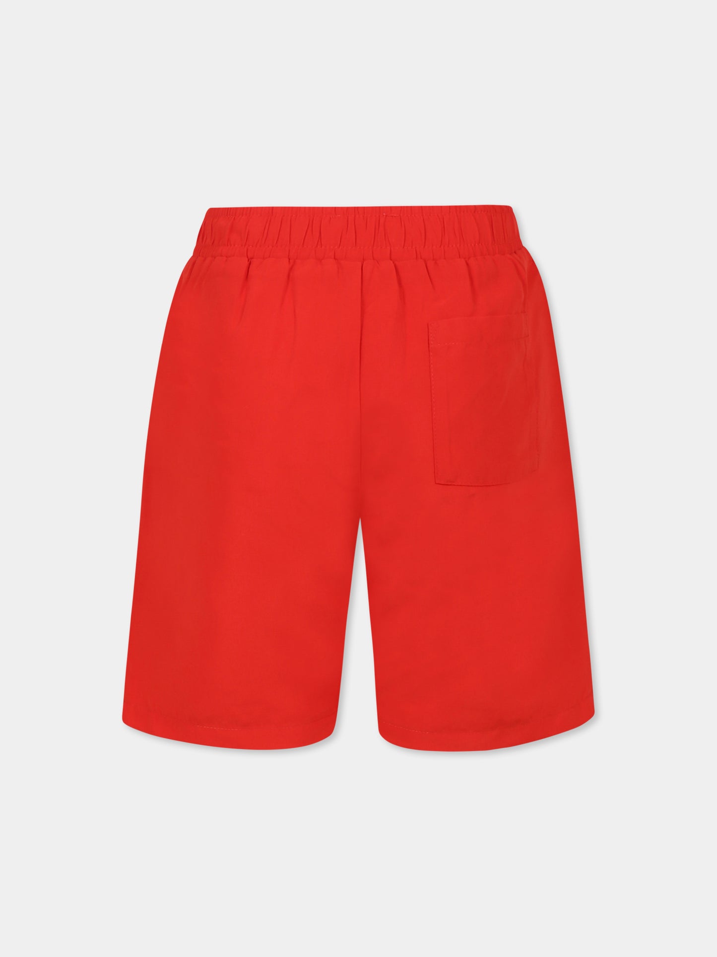 Short de bain rouge pour garçon avec Lucky Tiger