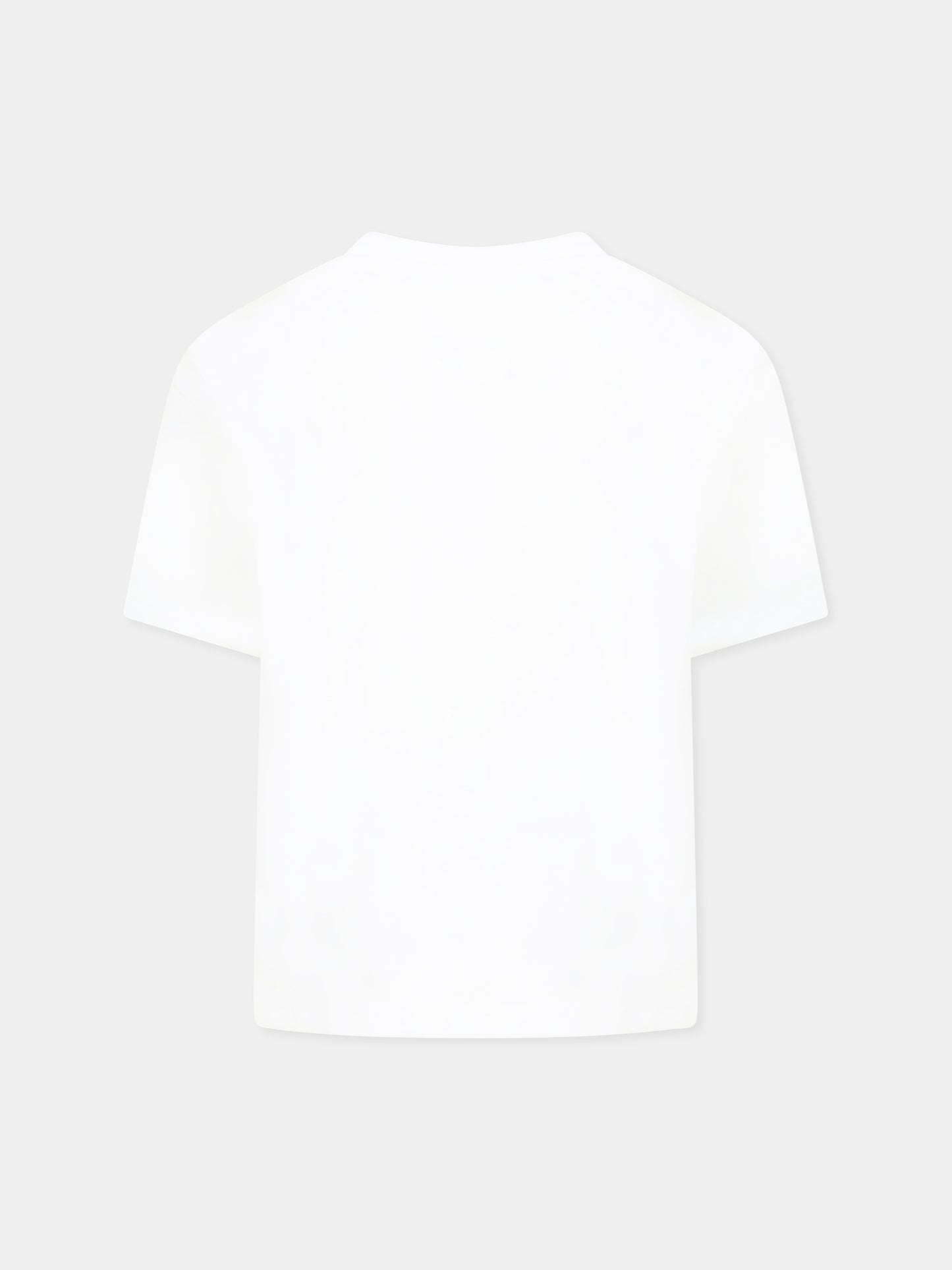 T-shirt blanc pour fille avec Lucky Tiger