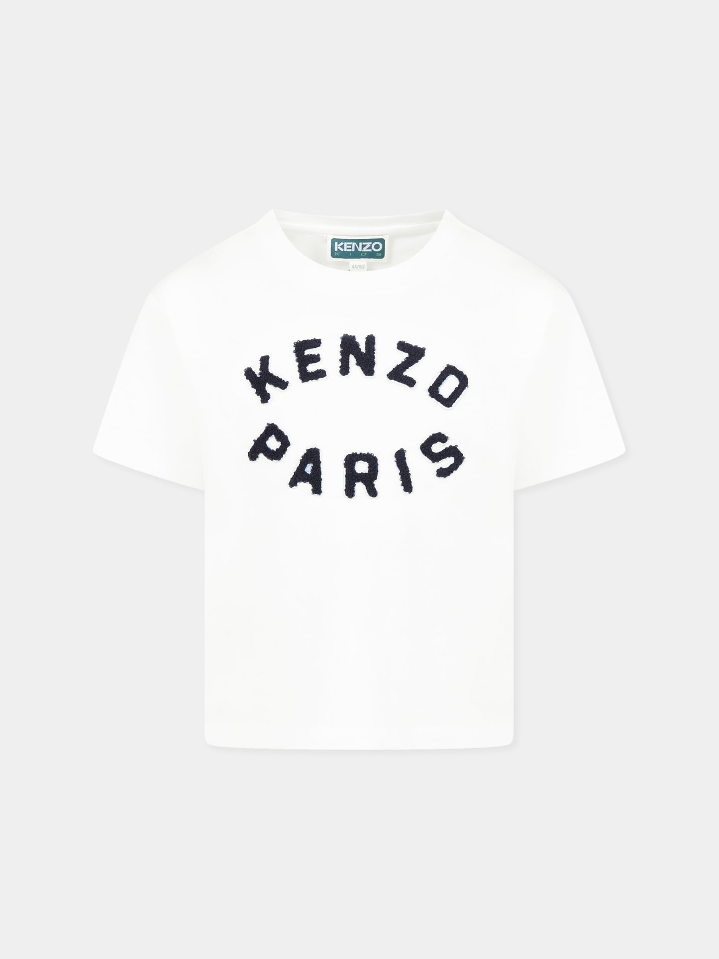 T-shirt blanc pour enfants avec logo