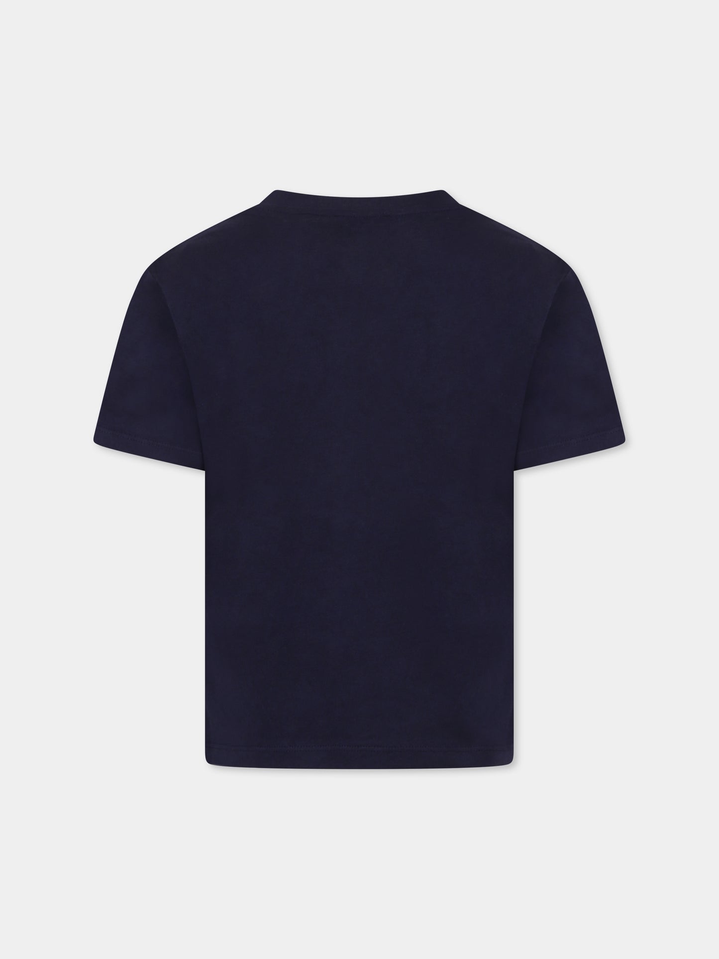 T-shirt bleu pour enfants avec logo