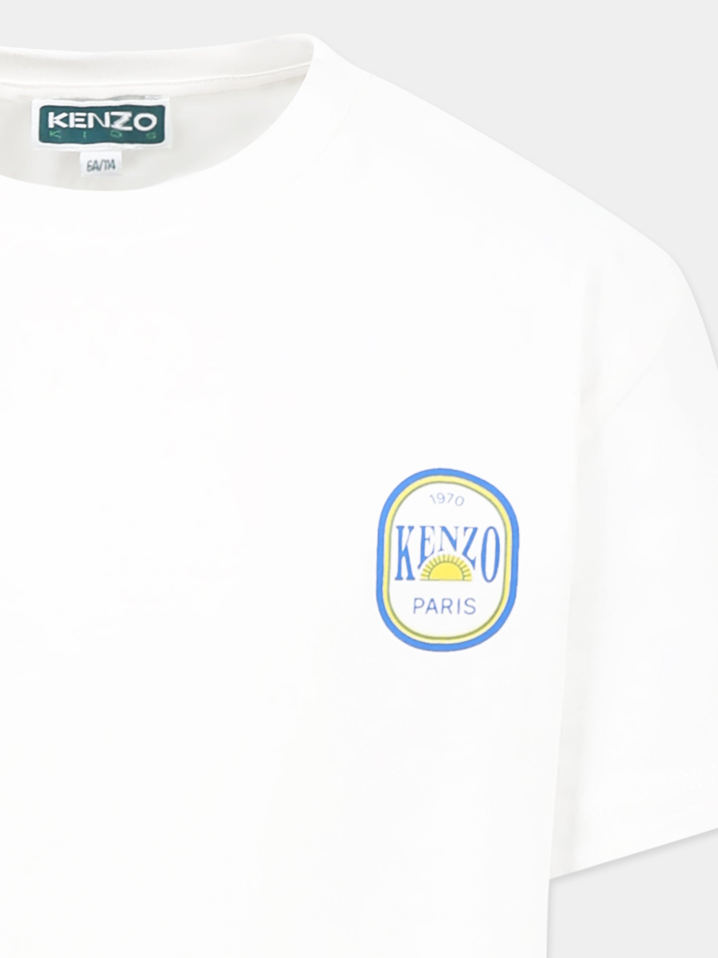 T-shirt blanc pour garçon avec imprimé Fruits Stickers