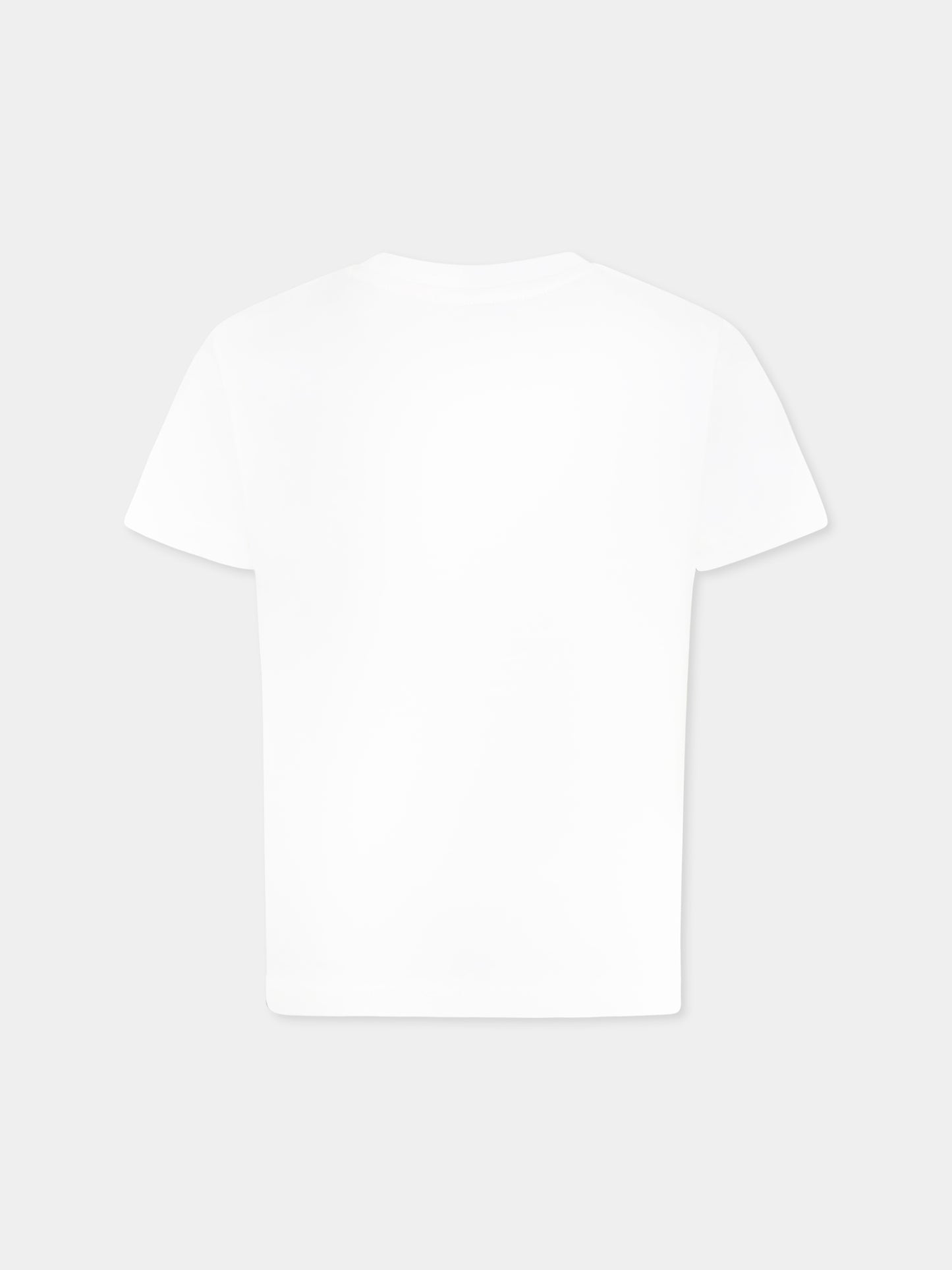 T-shirt blanc pour enfants avec logo