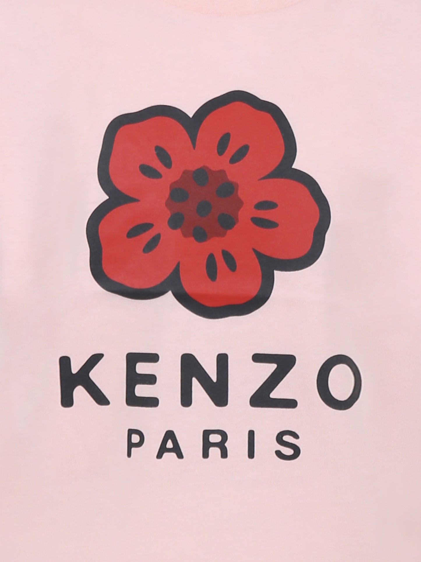 T-shirt rosa per bambina con Boke Flower,Kenzo Kids,K61058 45Z