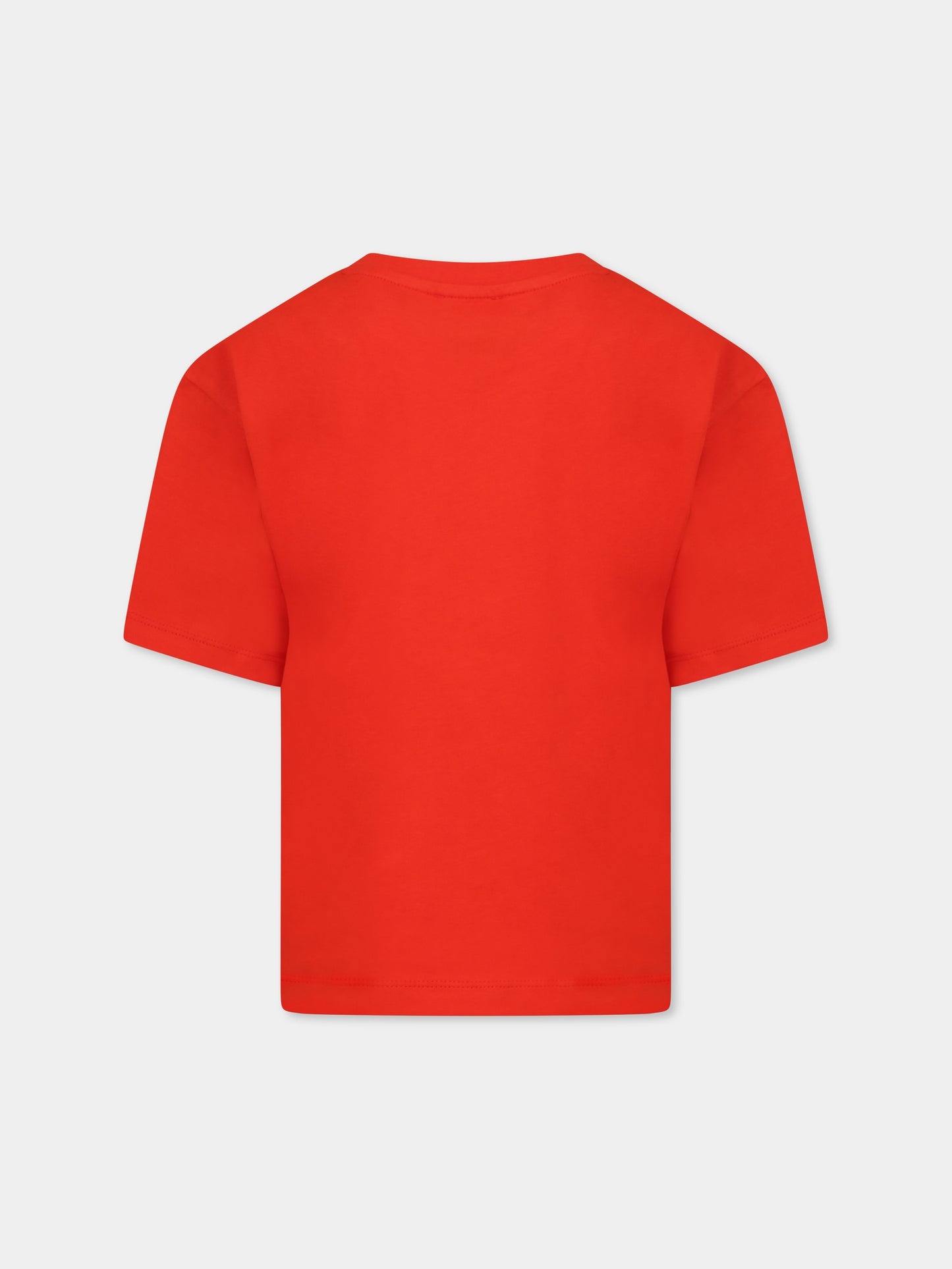 T-shirt rouge pour fille avec logo