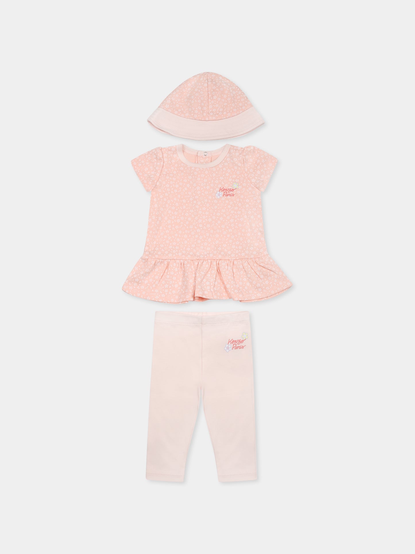 Ensemble de naissance rose pour bébé fille avec imprimé floral