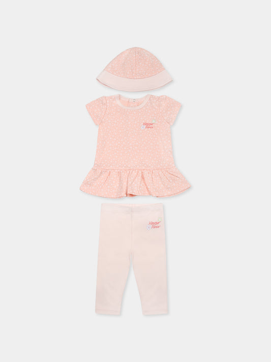 Ensemble de naissance rose pour bébé fille avec imprimé floral