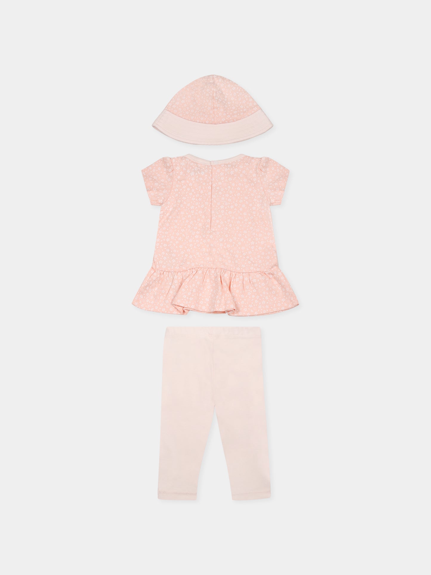 Ensemble de naissance rose pour bébé fille avec imprimé floral