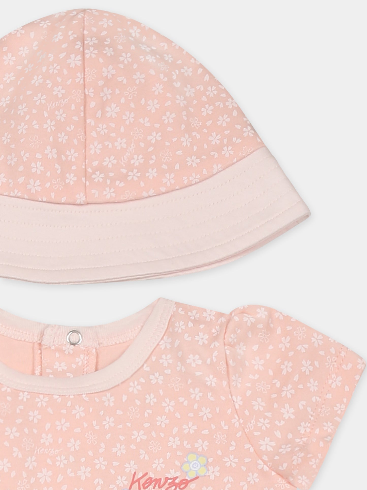 Ensemble de naissance rose pour bébé fille avec imprimé floral