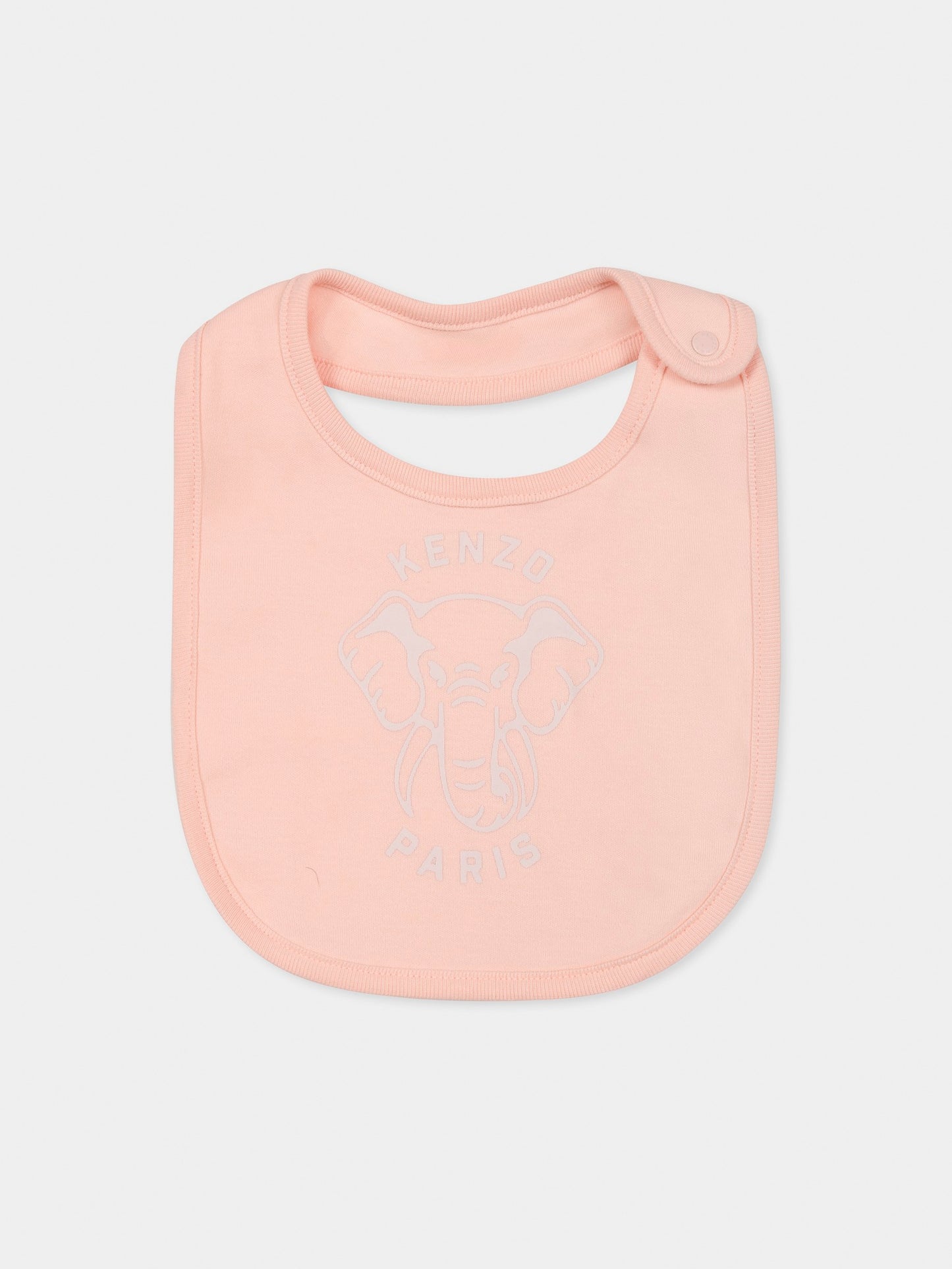 Set tutina rosa per neonata con elefante e logo,Kenzo Kids,K60866 47R