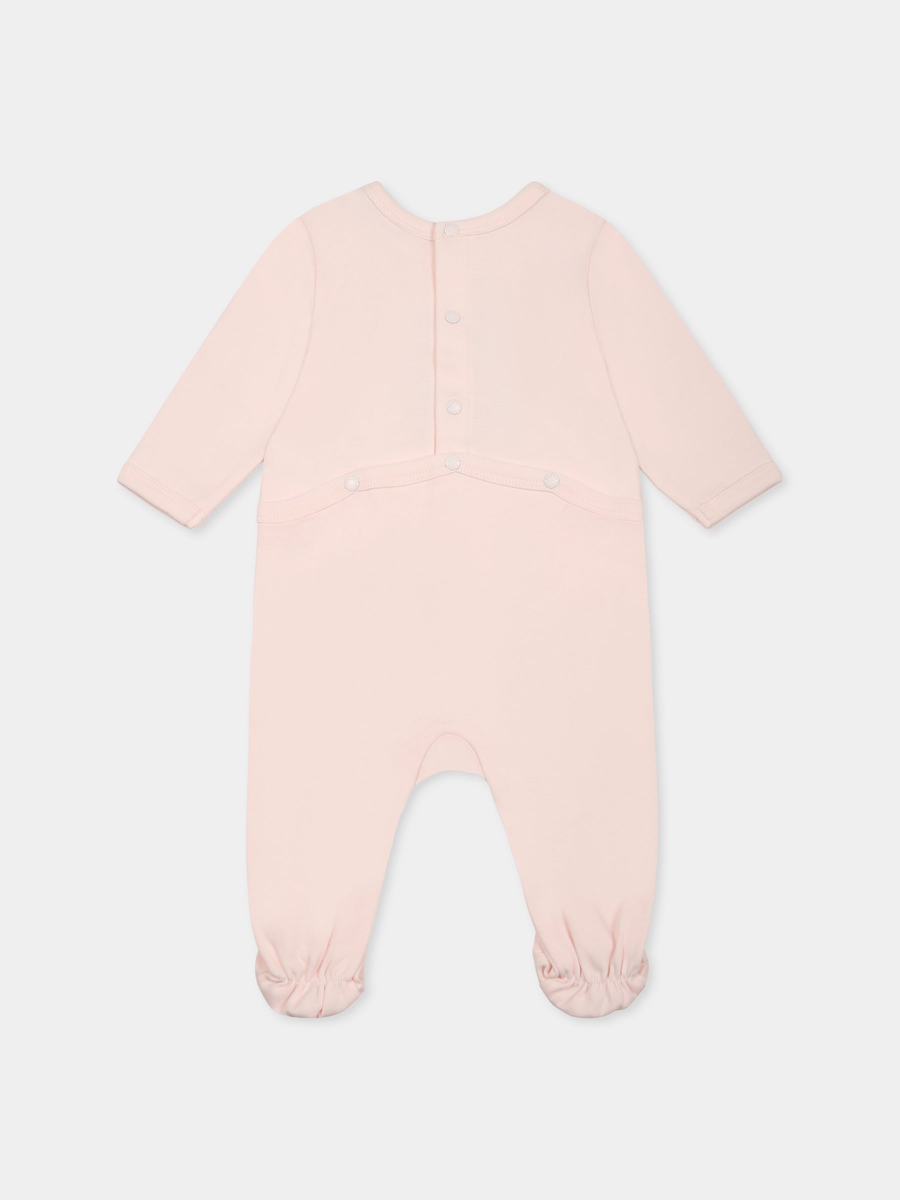 Set tutine rosa per neonata con Boke Flower e logo,Kenzo Kids,K60867 47R