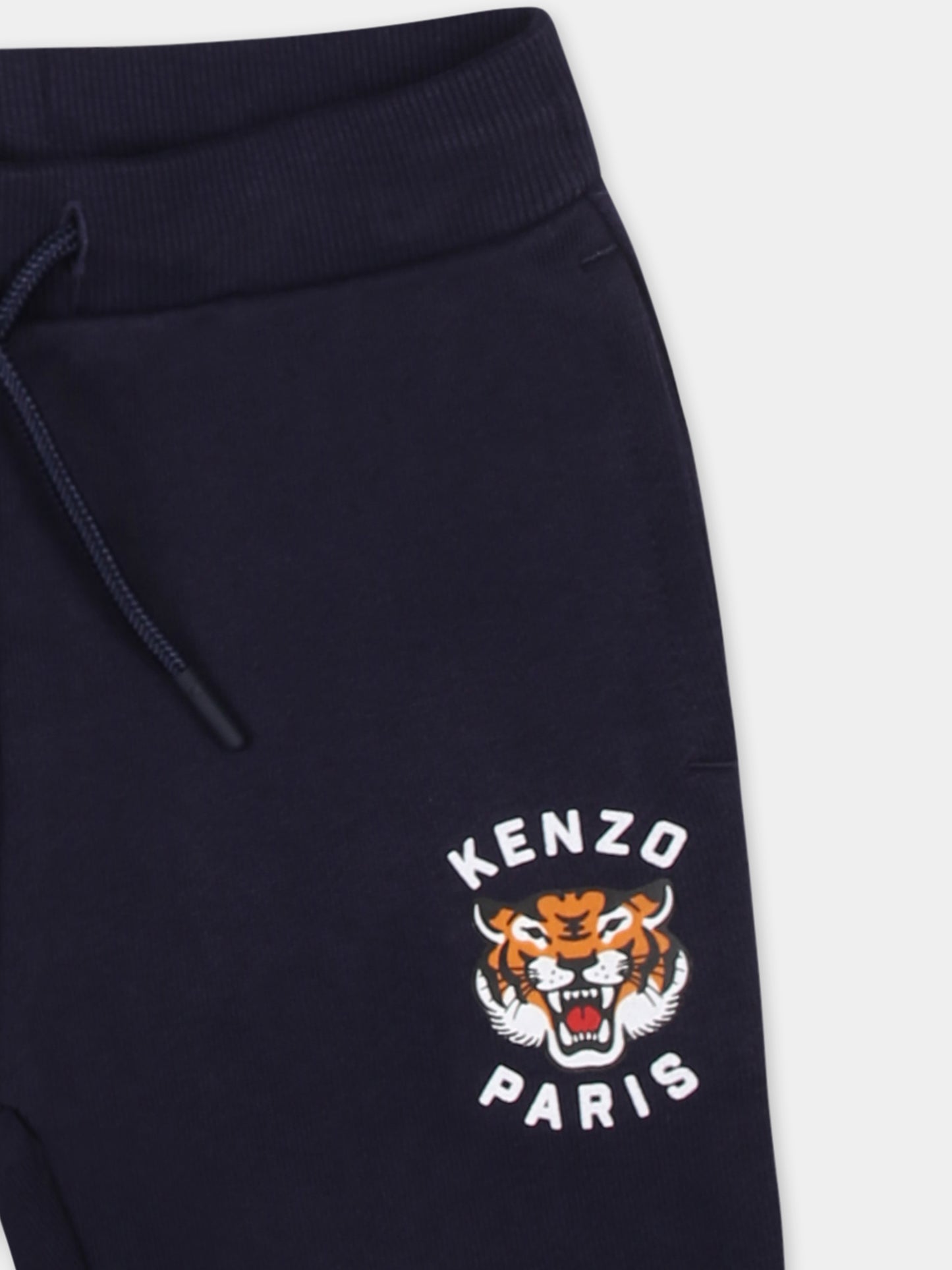 Completo blu per neonato con Lucky Tiger,Kenzo Kids,K60935 848