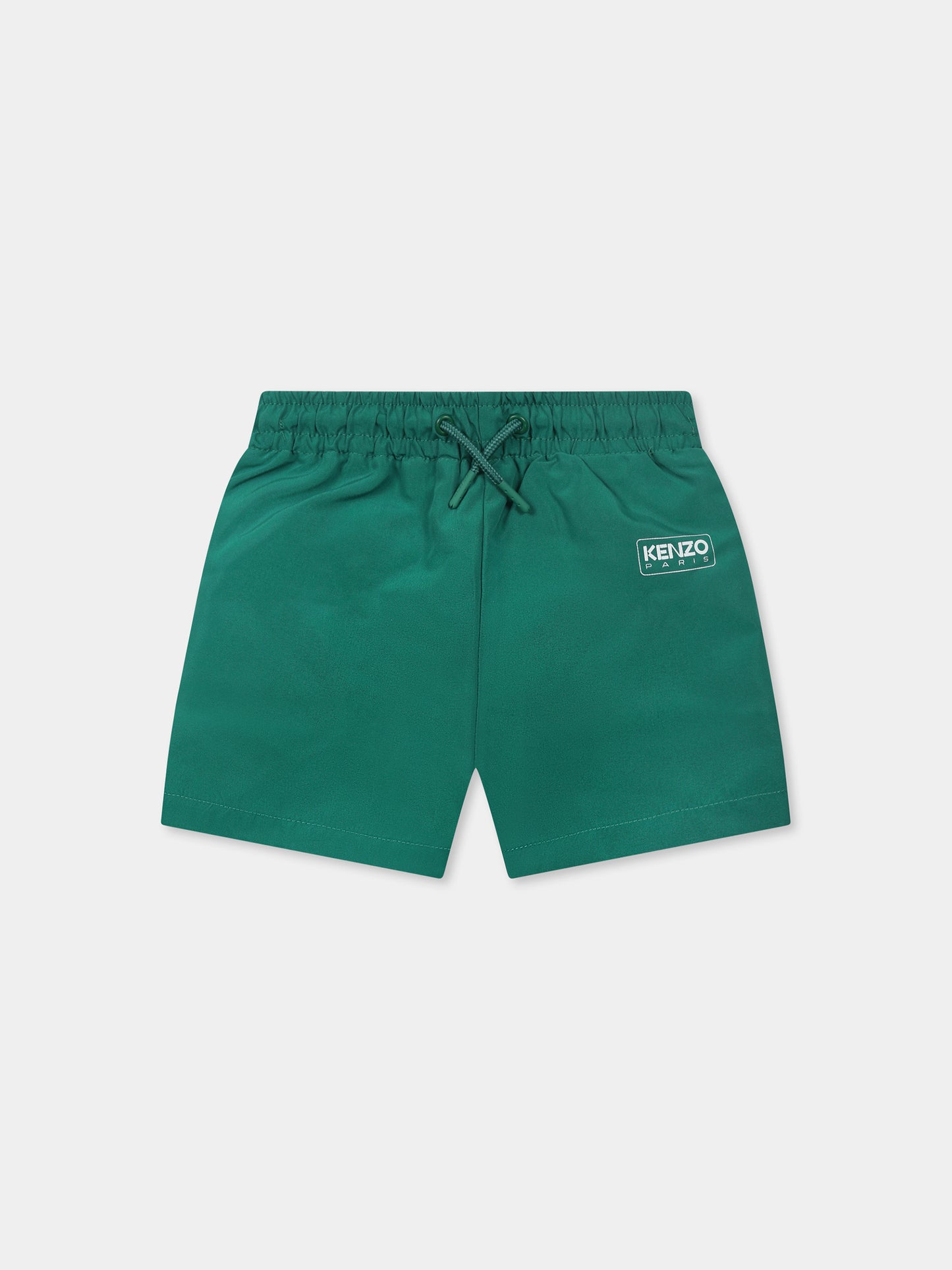 Short de bain vert pour bébé garçon avec logo