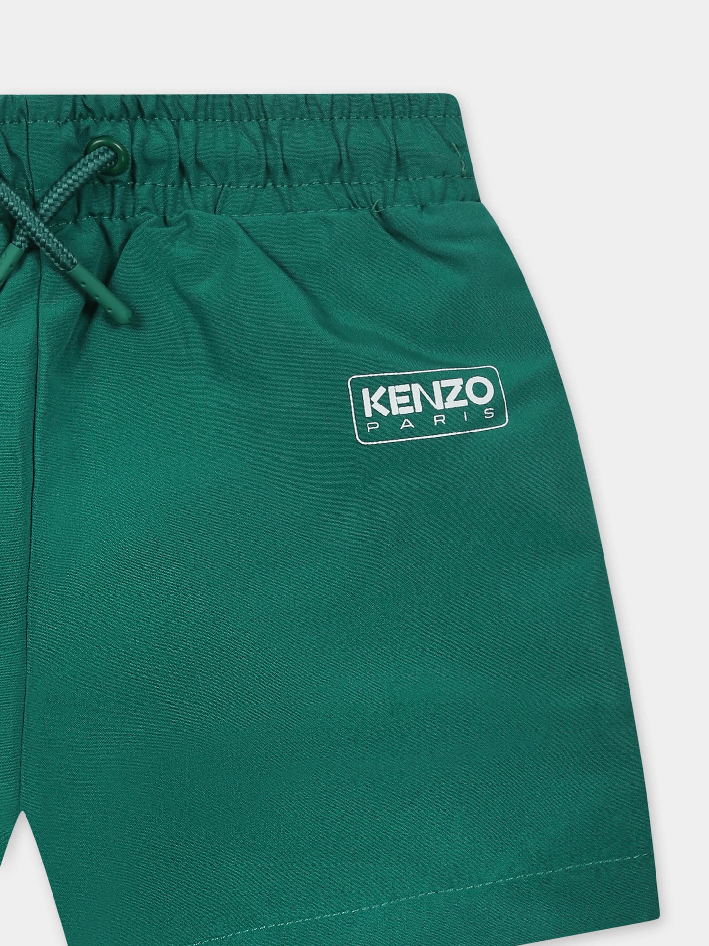 Short de bain vert pour bébé garçon avec logo
